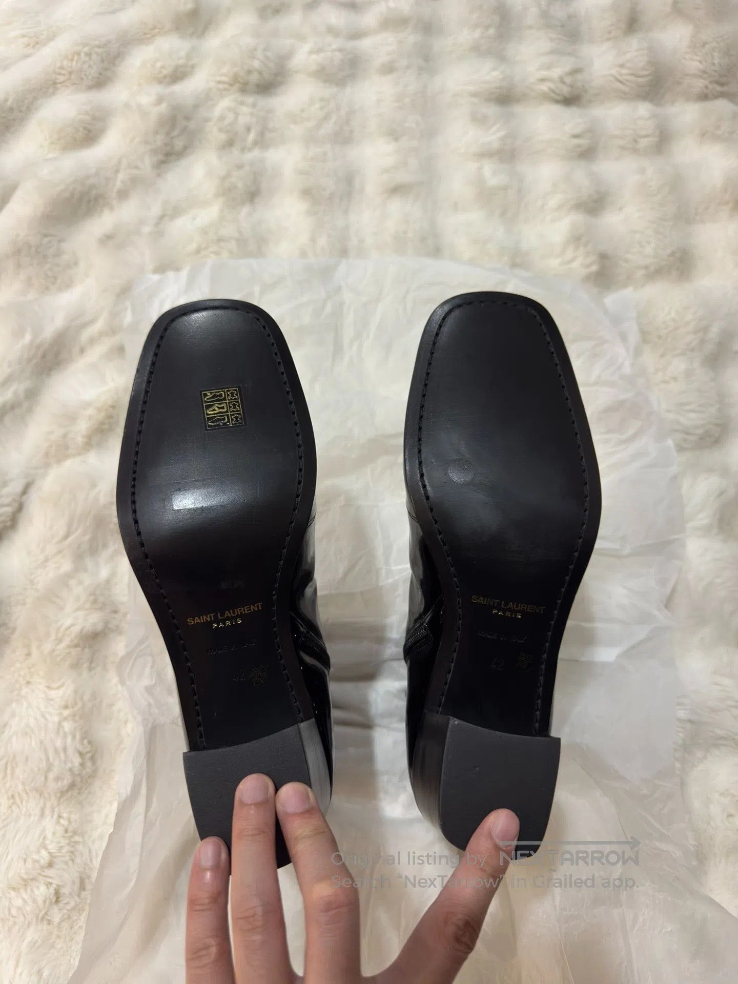 Saint Laurent Paris Saint Laurent Paris Patent Leather Boots| Size US 9 / EU 42 - 5 Thumbnail