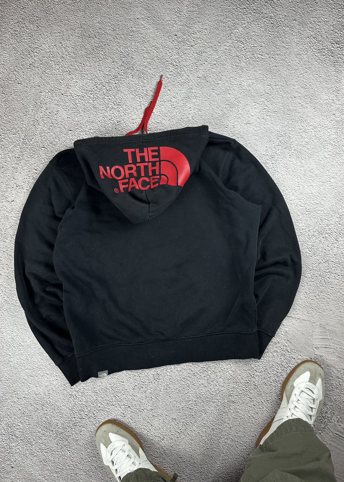 The North Face × Vintage Vintage The North Face Hoodie Faded Distressed Big Logo Y2K Size US L / EU 52-54 / 3 - 2 Thumbnail