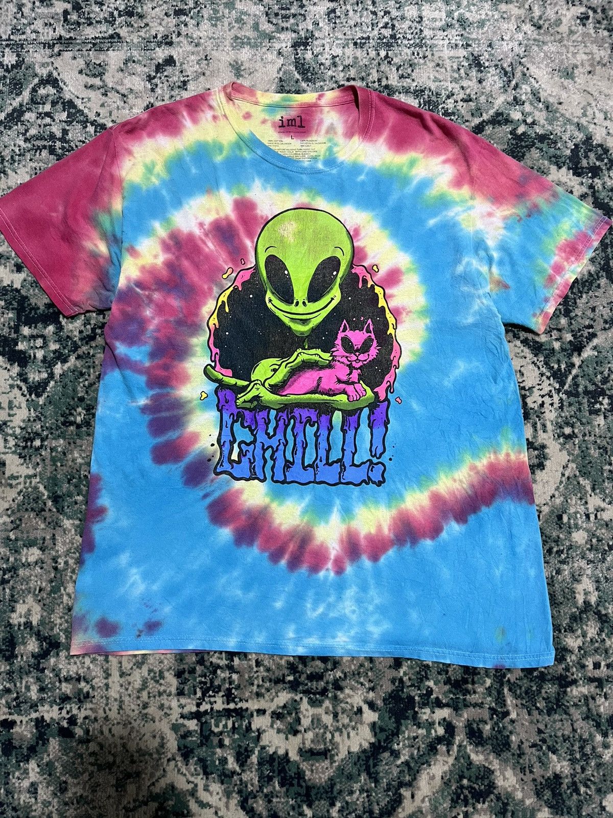 Alien Workshop × Vintage ⚡️STEALS⚡️IML Alien Workshop Big Logo Tye Dye Bleach Tee Size US L / EU 52-54 / 3 - 1 Thumbnail
