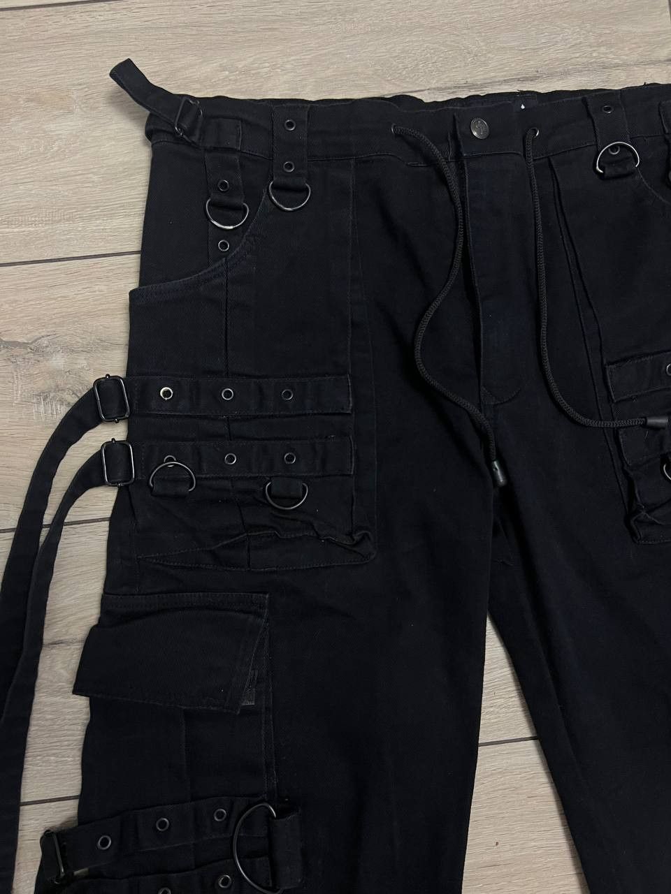 Japanese Brand Gothicana by EMP Y2K Bondage Strap Cargo Pant 38x34 Size US 38 / EU 54 - 6 Thumbnail