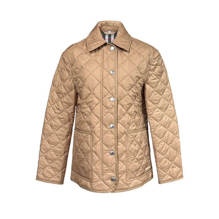 Burberry o1w1db10426 Quilted Jacket in Camel Size S / US 4 / IT 40 - 1 Thumbnail