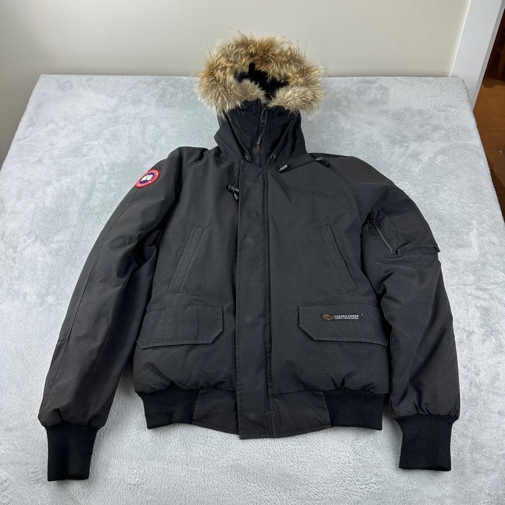 Vintage Canada Goose Black Chilliwack Bomber Heritage Men's