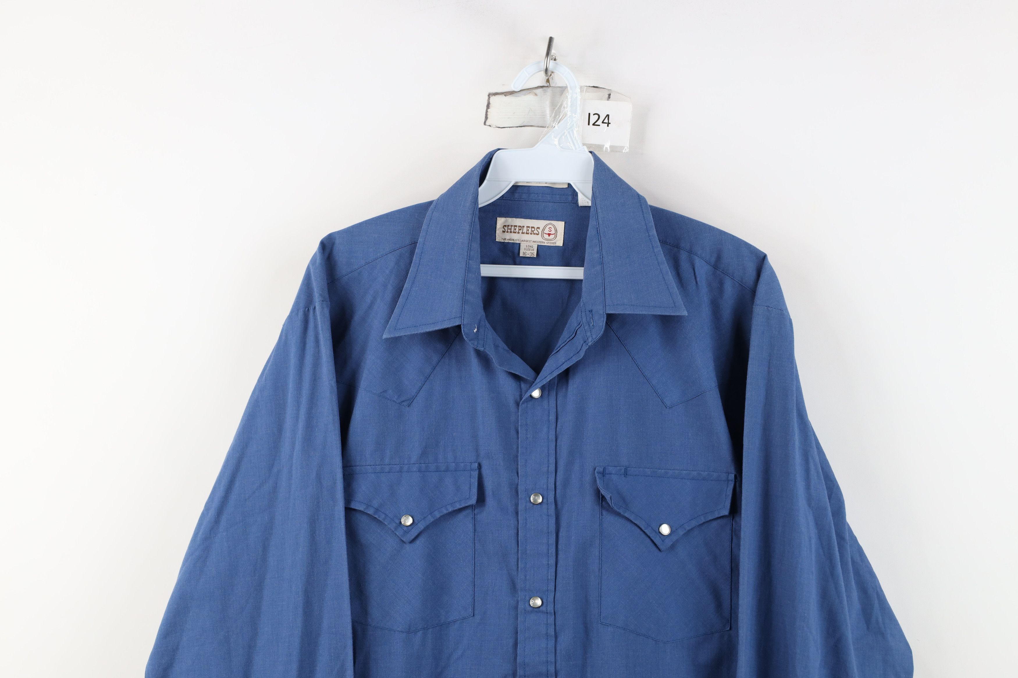 Vintage Vintage 90s Streetwear Cowboy Rodeo Button Shirt Blue Size US M / EU 48-50 / 2 - 2 Thumbnail