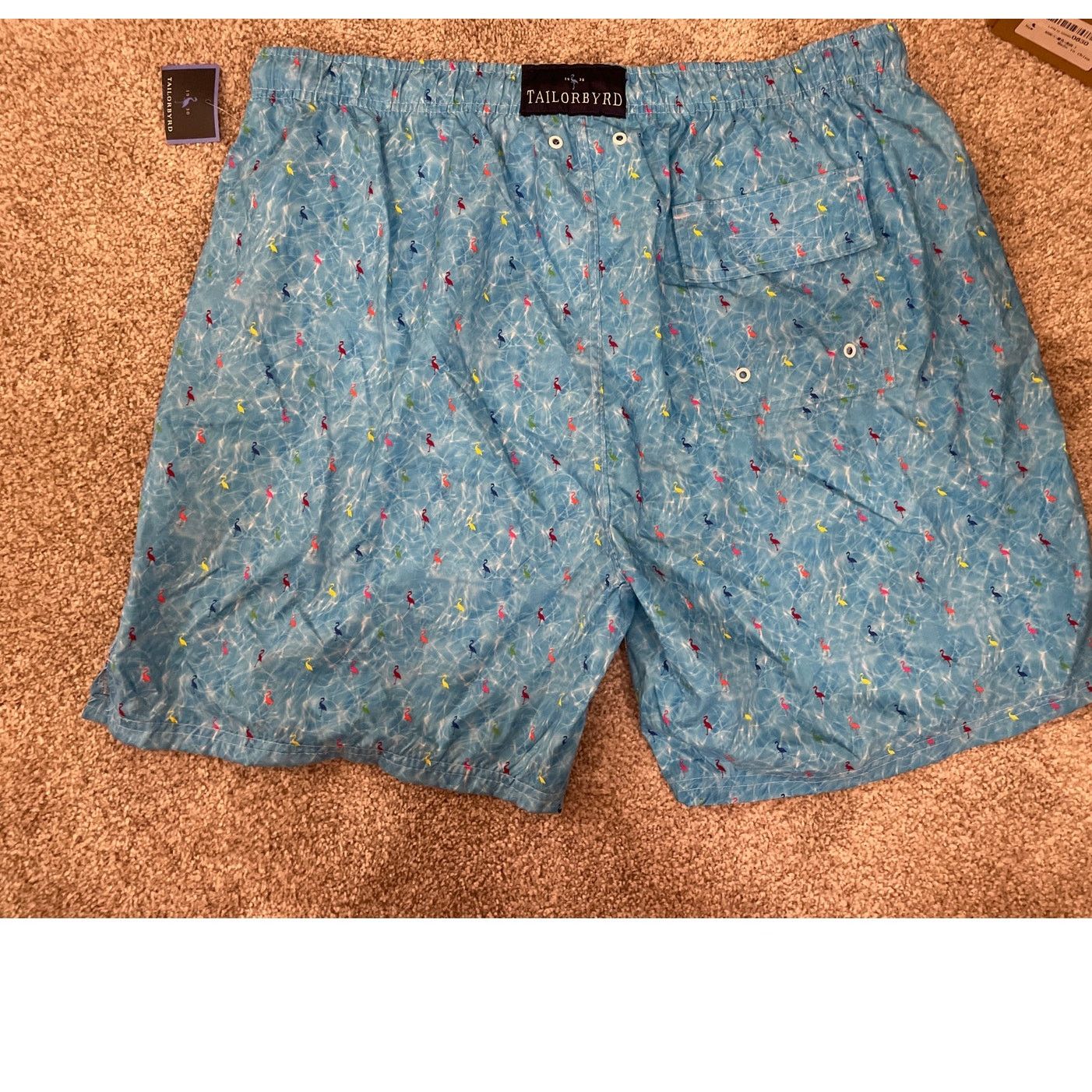 Tailorbyrd NWT Tailorbyrd Men's Flamingo Swim Trunks, XXL Size US 40 / EU 56 - 5 Thumbnail
