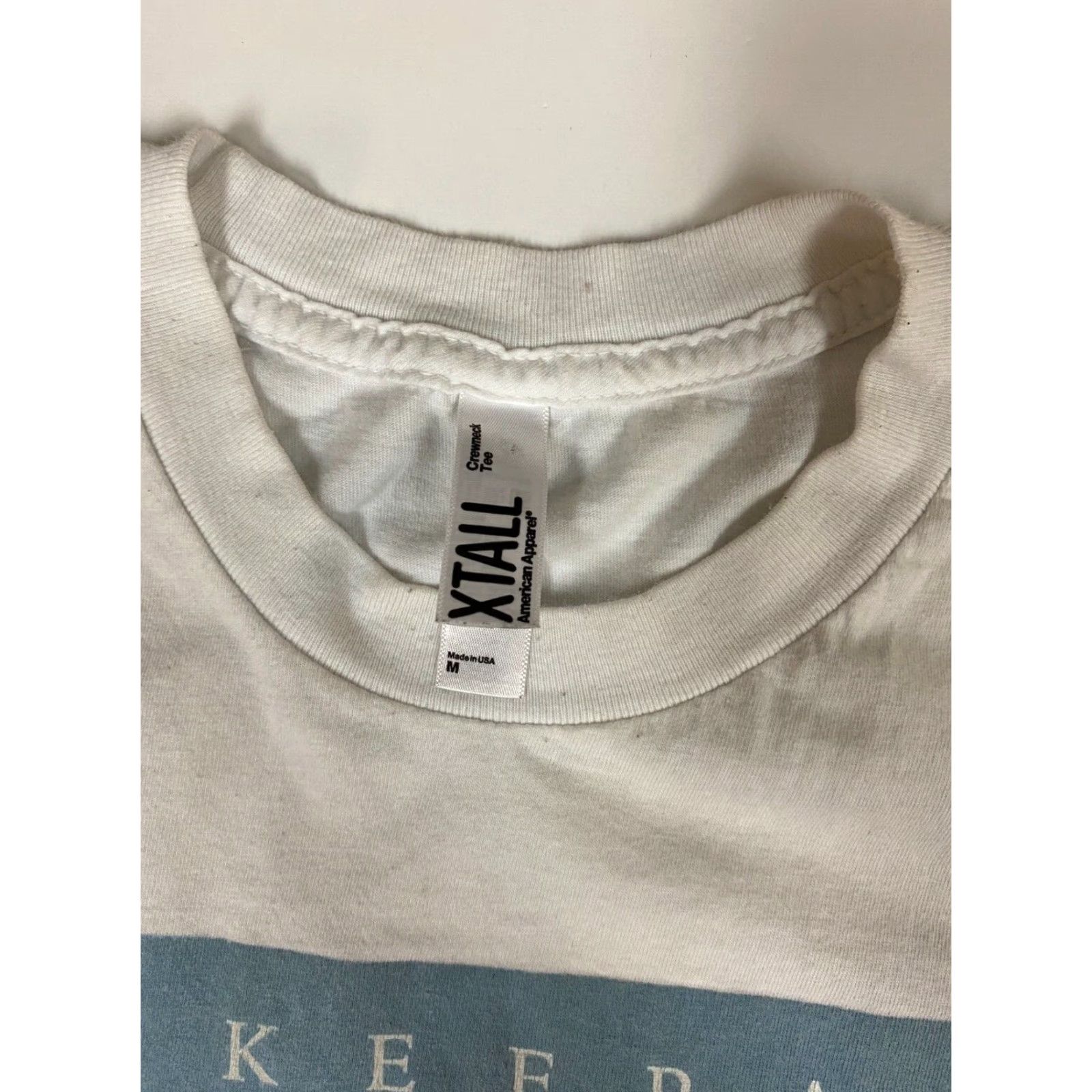 American Apparel American Apparel Mens T Shirt M Brooke Fraser White Crew Neck Short Sleeve Cotton Spandex Solid Logo Beers Classic Vintage No Size US M / EU 48-50 / 2 - 4 Thumbnail