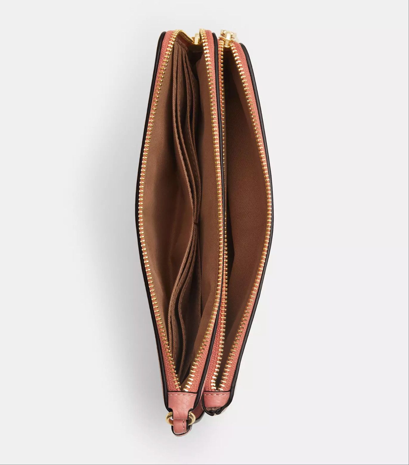 Coach Double Zip Wallet In Signature Canvas With Floral CAY49 Size ONE SIZE - 9 Thumbnail