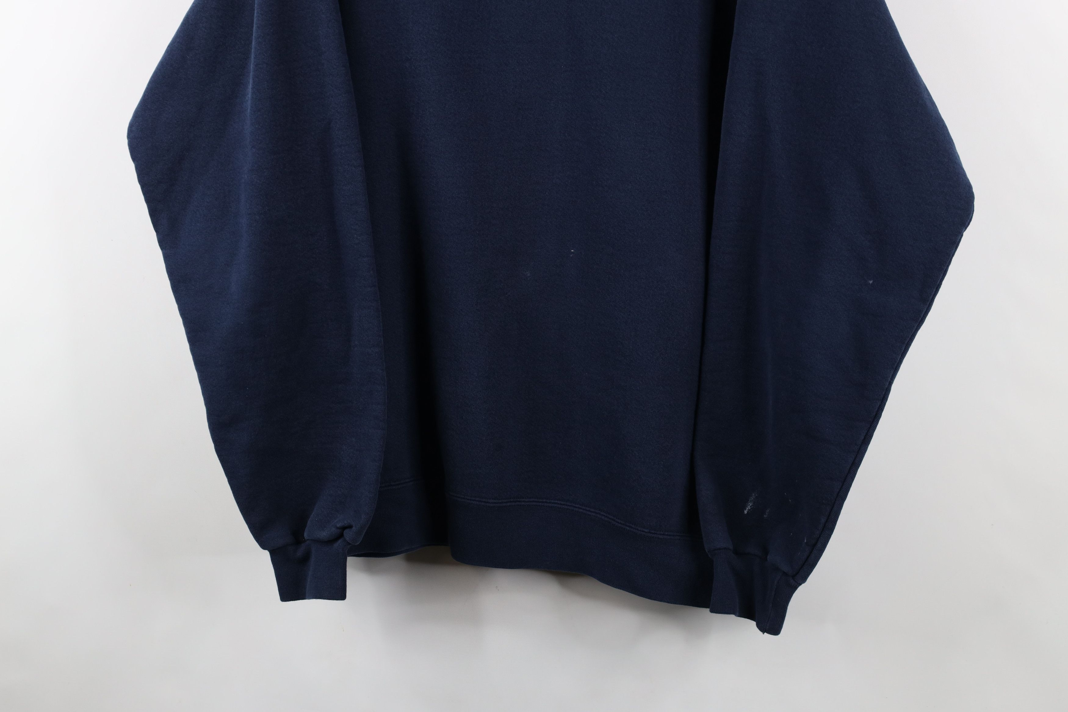 Vintage Vintage 90s Streetwear Crewneck Sweatshirt Navy Blue USA Size US XL / EU 56 / 4 - 3 Thumbnail