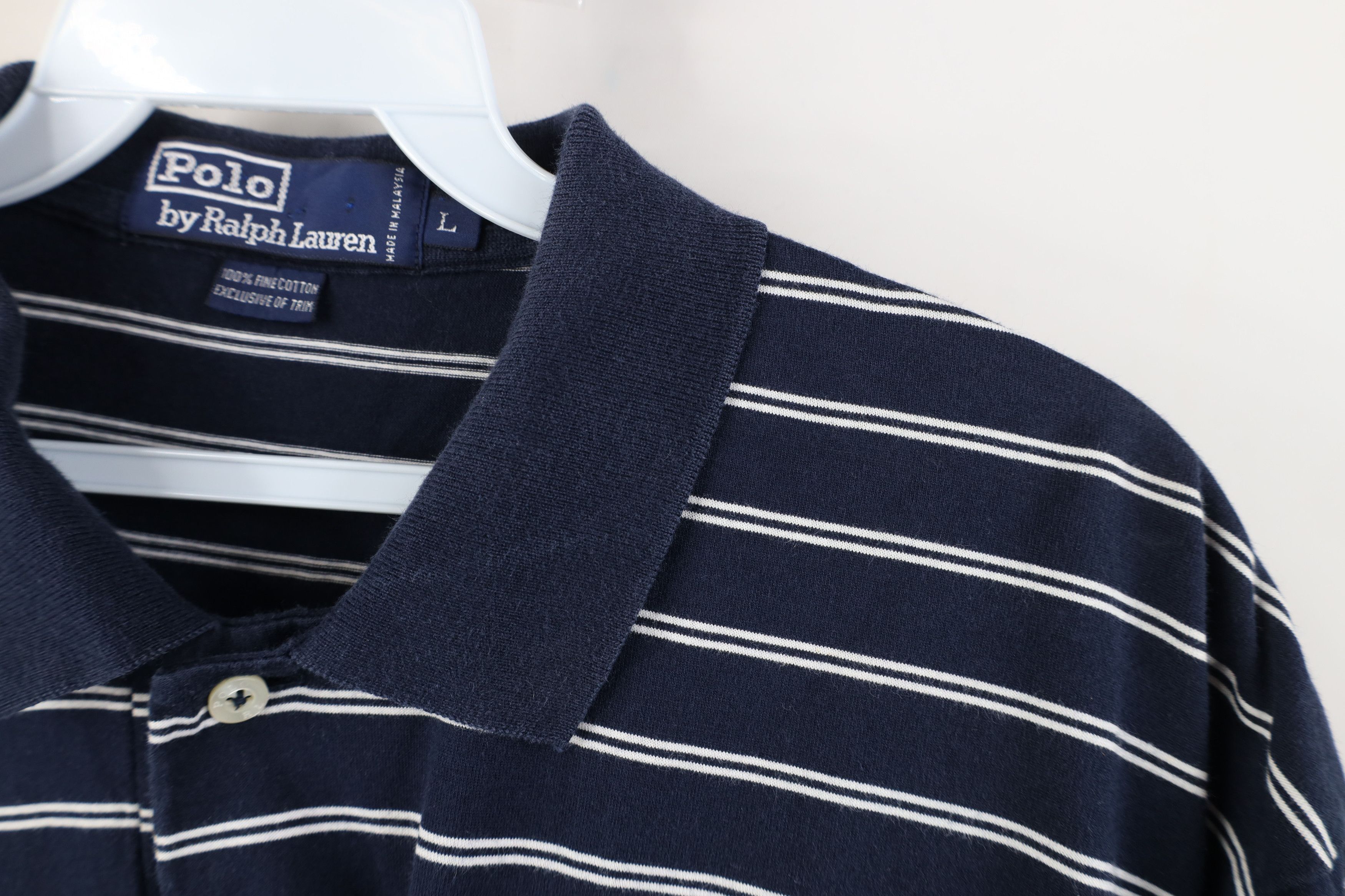 Ralph Lauren Vintage 90s Ralph Lauren Nevis Island Striped Golf Polo Size US L / EU 52-54 / 3 - 6 Thumbnail