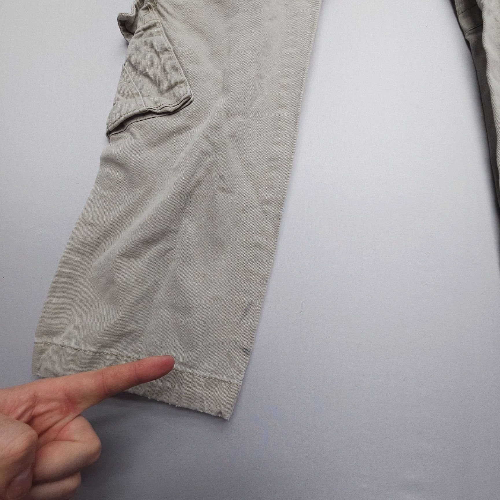 Vintage Matchstick Pants Cargo Men's Small 29 Beige Twill 5-Pocket Design Regular Straight 5-Pocket Cargo Style USA 80s? Size US 29 - 4 Thumbnail