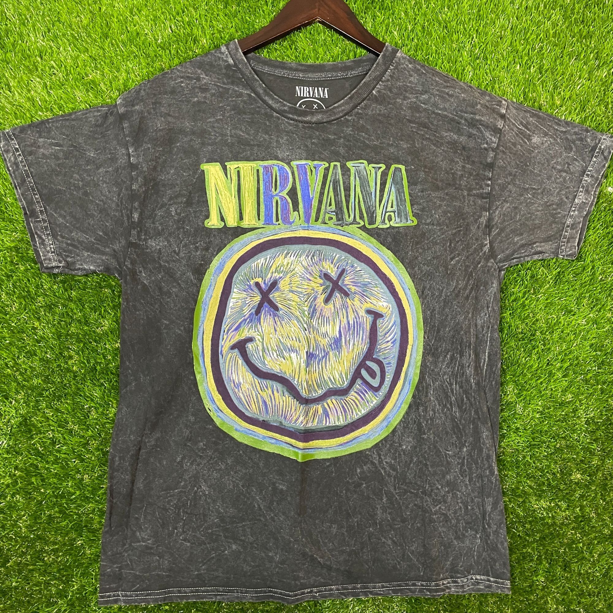 Nirvana Nirvana Smiley Face Rock T-shirt size Large Size US L / EU 52-54 / 3 - 1 Thumbnail