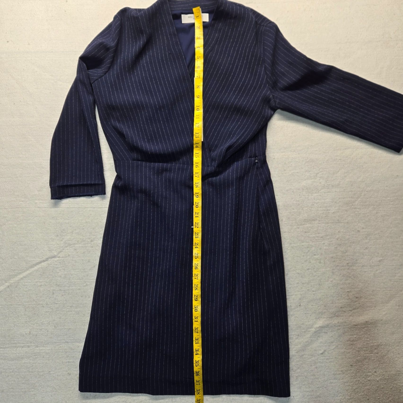 M.M.LaFleur MM.LaFleur Dress Blue A-Line Knee Length with Pockets Women Size 10 Square Neck Short Sleeve Workplace Dress 10 Redefine Careerwear Size L / US 10 / IT 46 - 7 Thumbnail