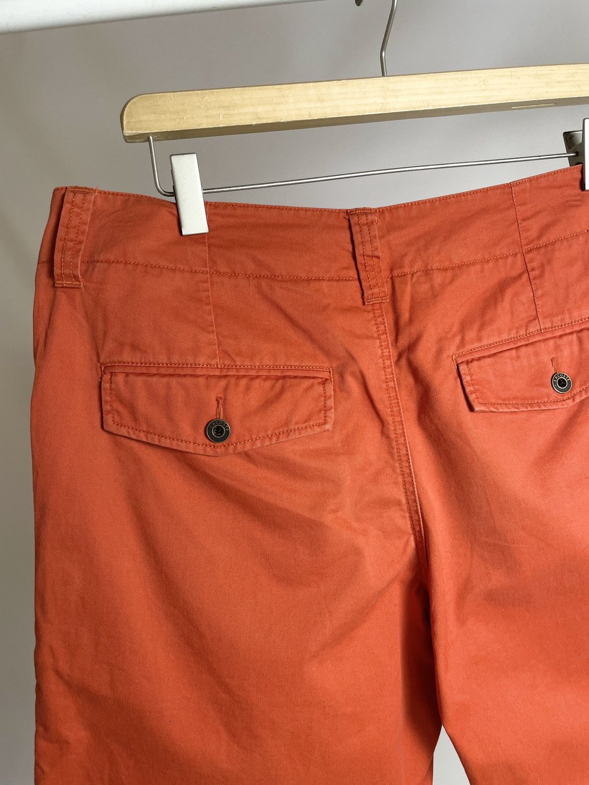 Lacoste 🧡VINTAGE🧡 Lacoste Orange Qualité Originale Shorts Size US 33 - 6 Thumbnail