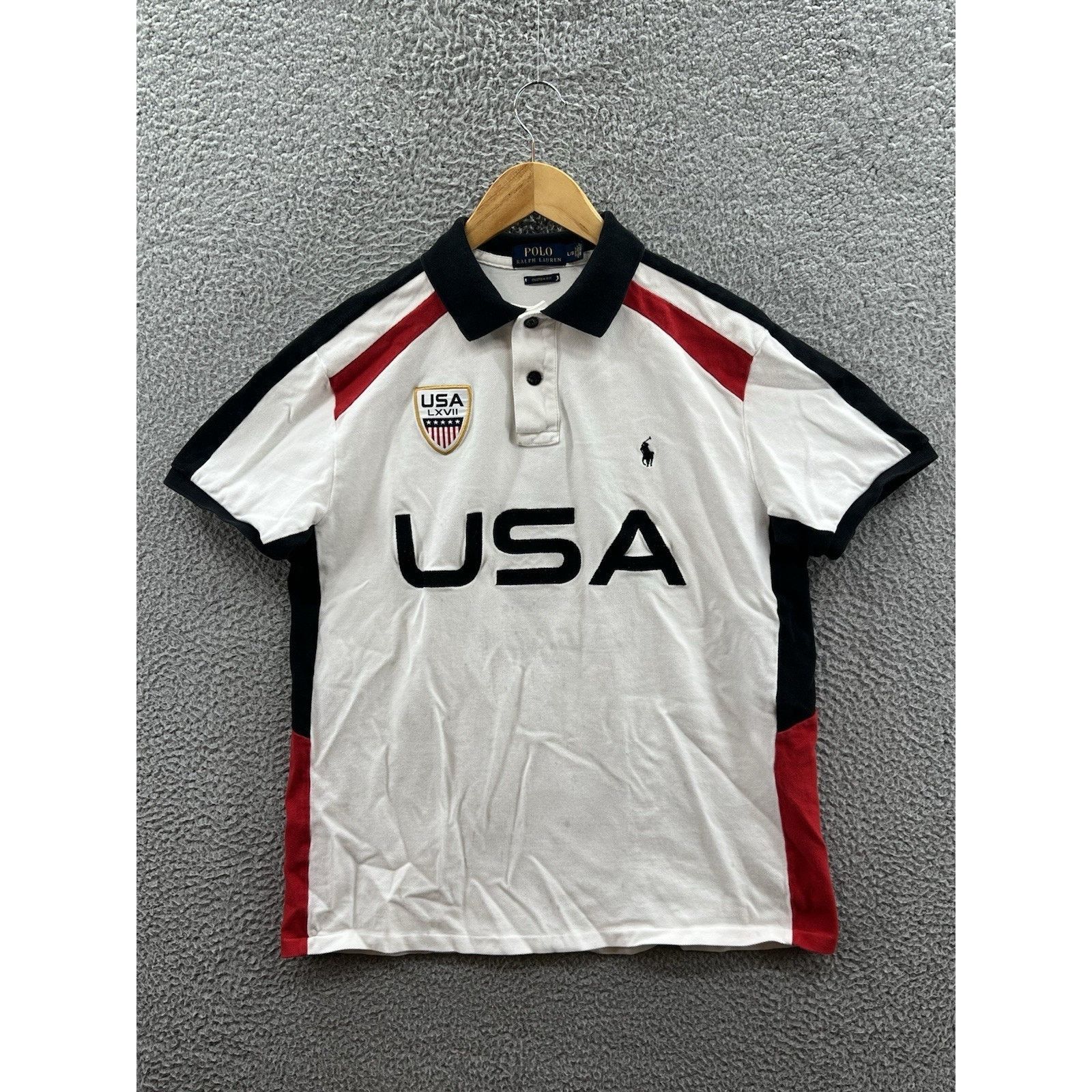 Ralph Lauren Polo Ralph Lauren USA Olympic Team White Polo Shirt Sz Large Size US L / EU 52-54 / 3 - 1 Thumbnail