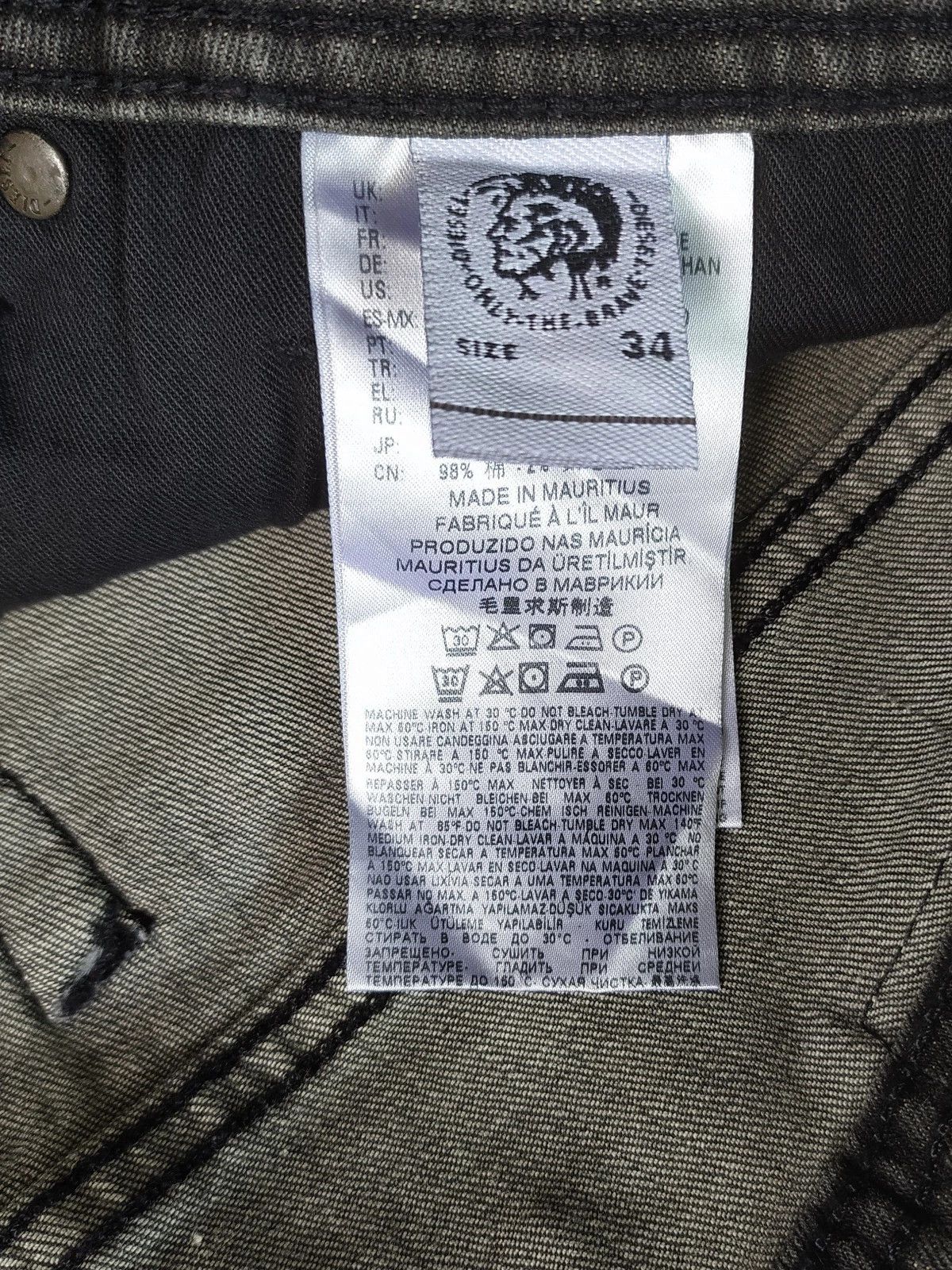 Diesel Diesel TROXER L.32 MENS JEANS SLTP/9985 Size US 34 / EU 50 - 8 Thumbnail