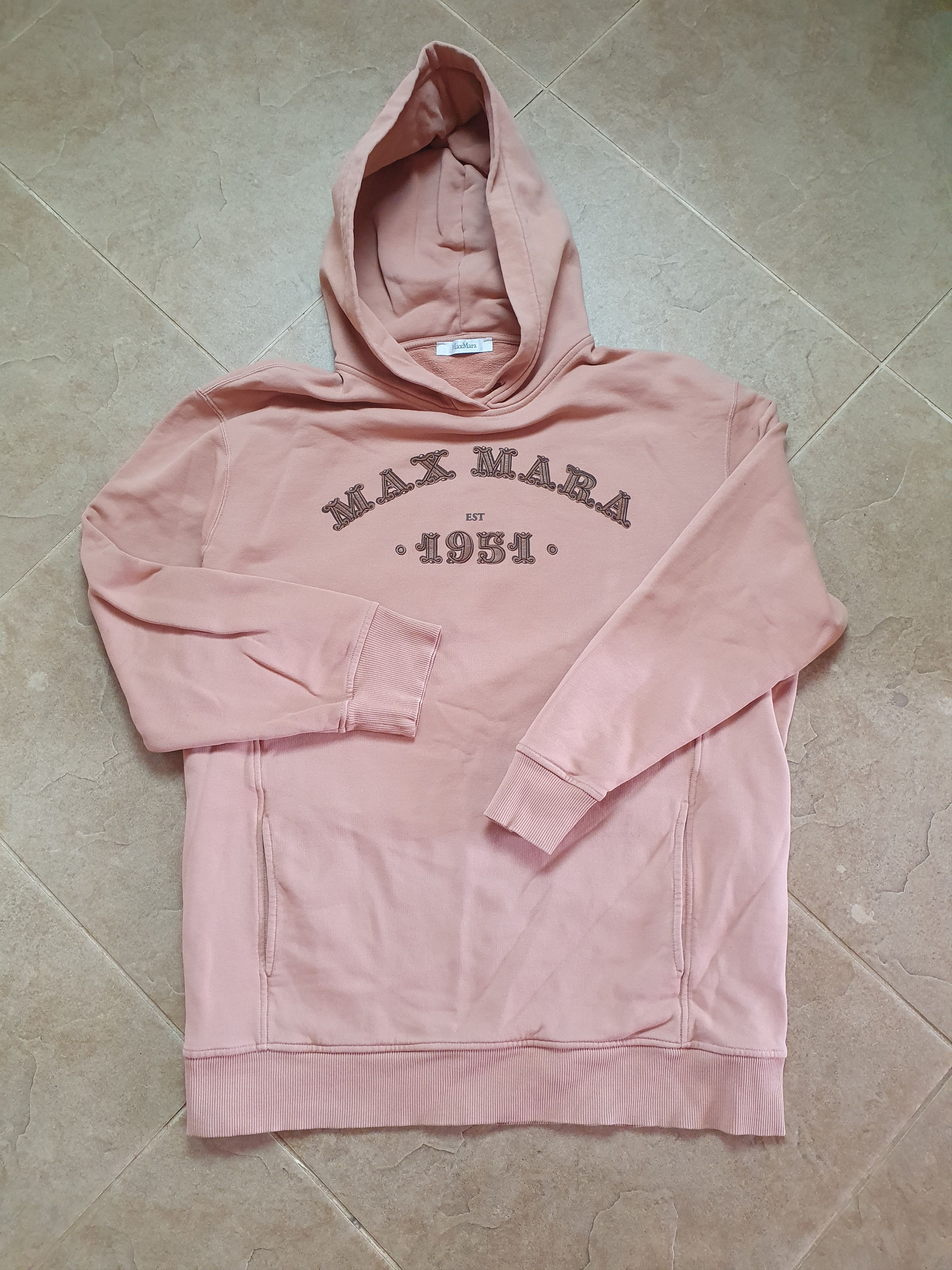 Max Mara Vintage Max Mara women's Hoodie Oversized Tan Sweatshirt Size M / US 6-8 / IT 42-44 - 12 Thumbnail