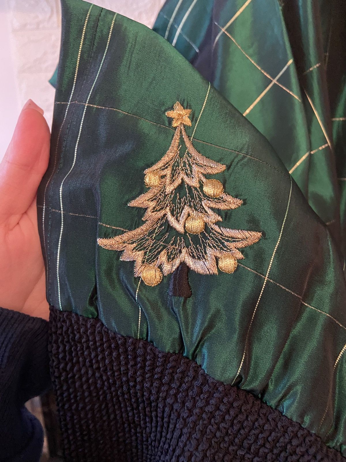 Other Vintage Renate Schuler 100% Silk Embroidered Bomber Jacket Size ONE SIZE - 7 Thumbnail