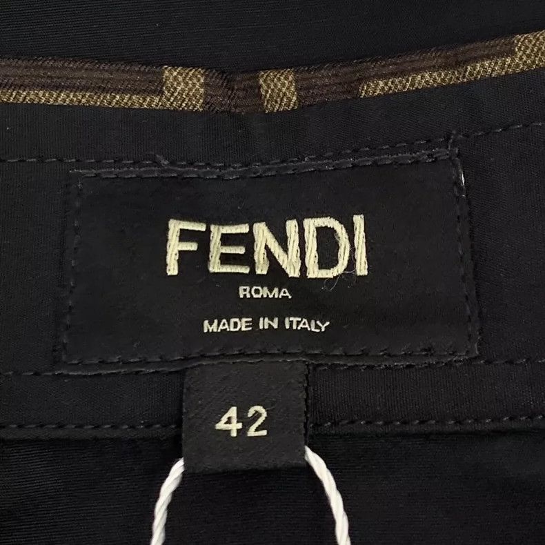 Fendi Black Long Sleeve Shirt with Logo Collar Size US M / EU 48-50 / 2 - 6 Thumbnail