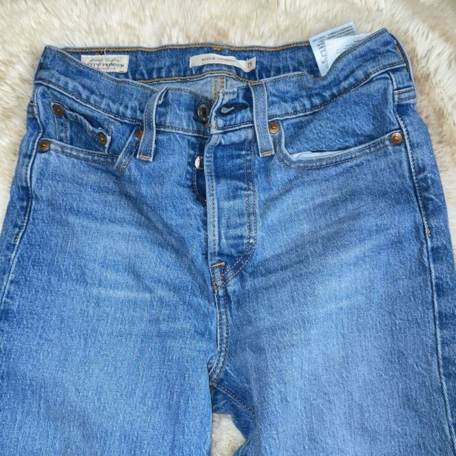 Levi's Levi’s Wedgie Fit High Waist Jeans | Sz 25 Size 25" / US 0 / IT 36 - 3 Thumbnail