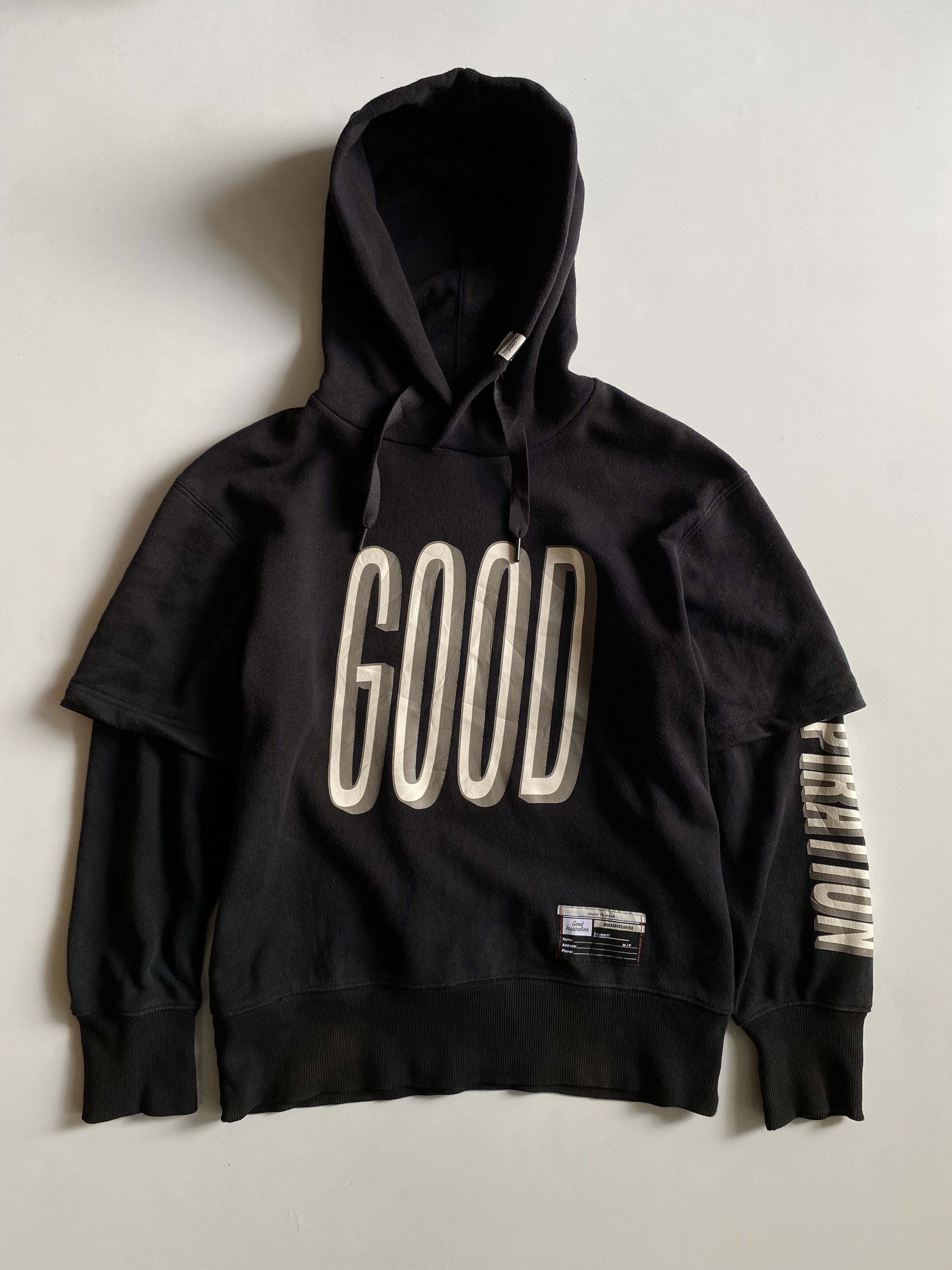 image of Gu x Miharayasuhiro Need Gonemiharayasuhiro Double Sleeve in Black, Men's (Size Small)