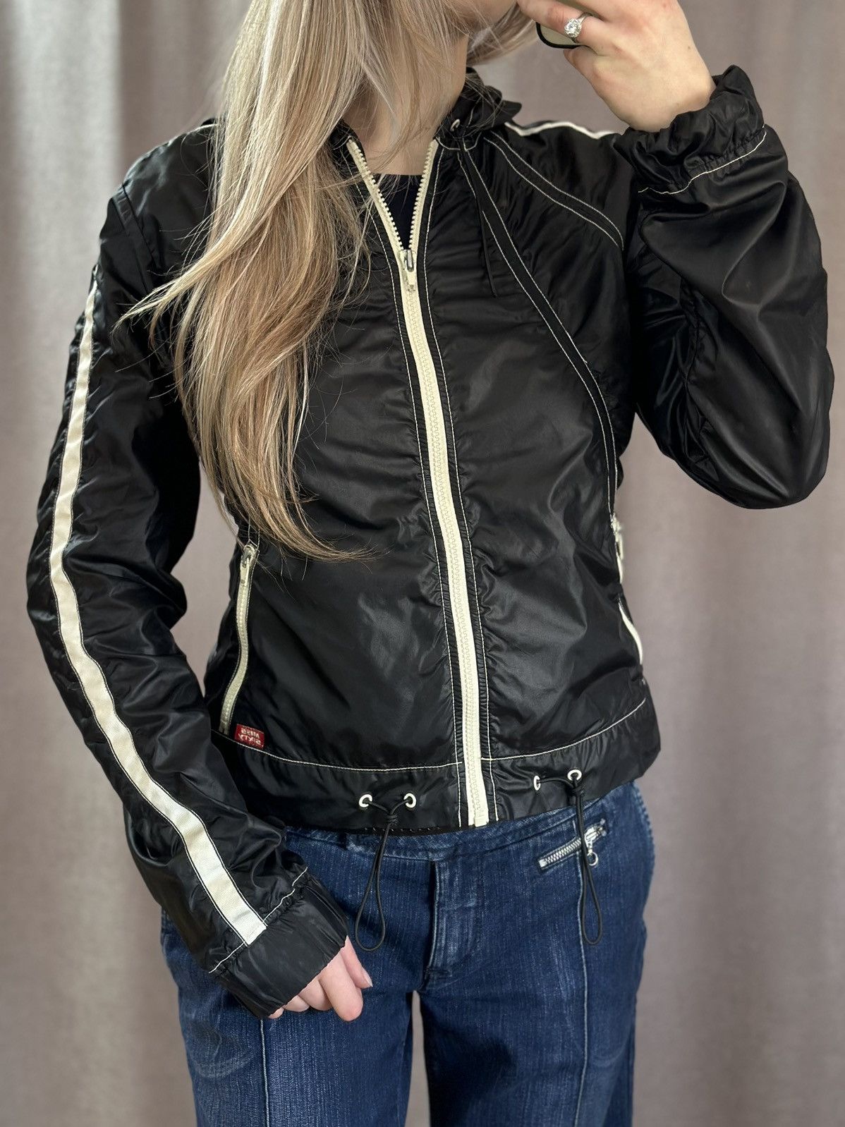 Miss Sixty Vintage Nylon Miss Sixty Jacket Y2K Avantgarde Leather Size M / US 6-8 / IT 42-44 - 2 Thumbnail