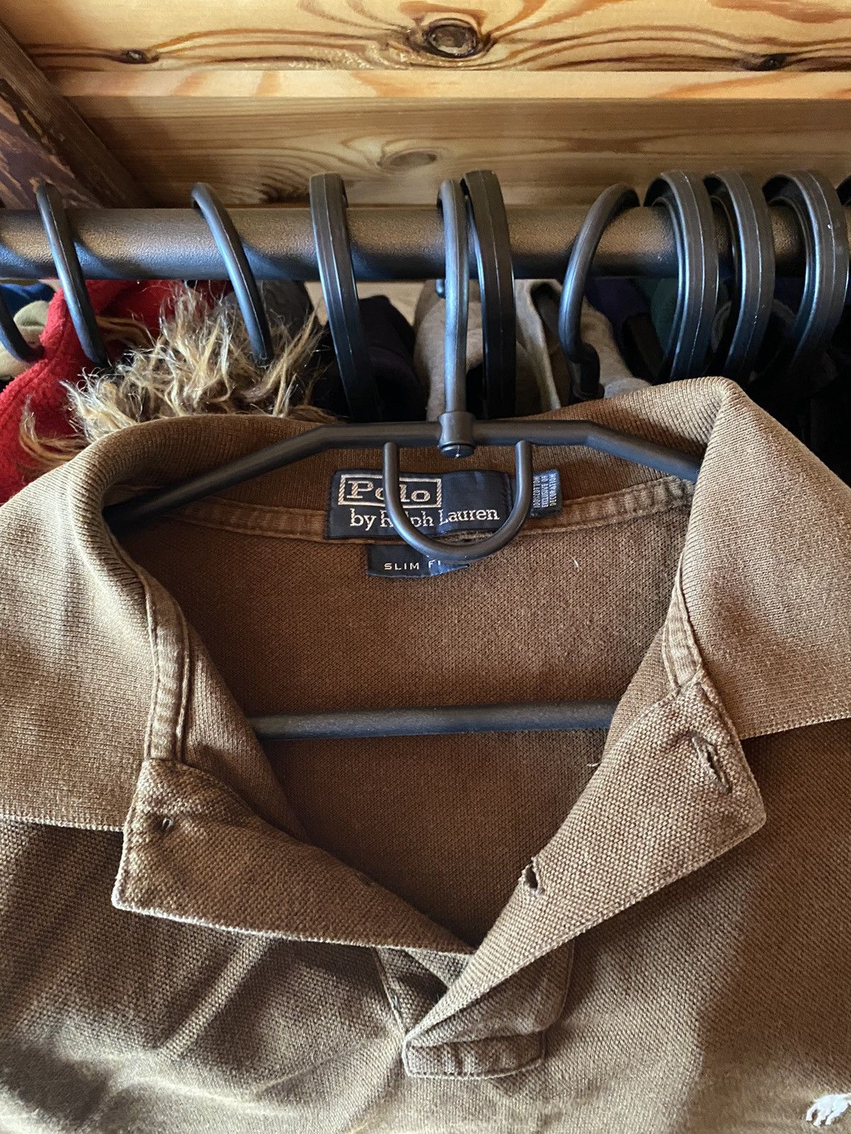 Polo Ralph Lauren Vintage Brown Polo Ralph Lauren Regby Polo Shirt Size L Y2k Size US L / EU 52-54 / 3 - 3 Thumbnail