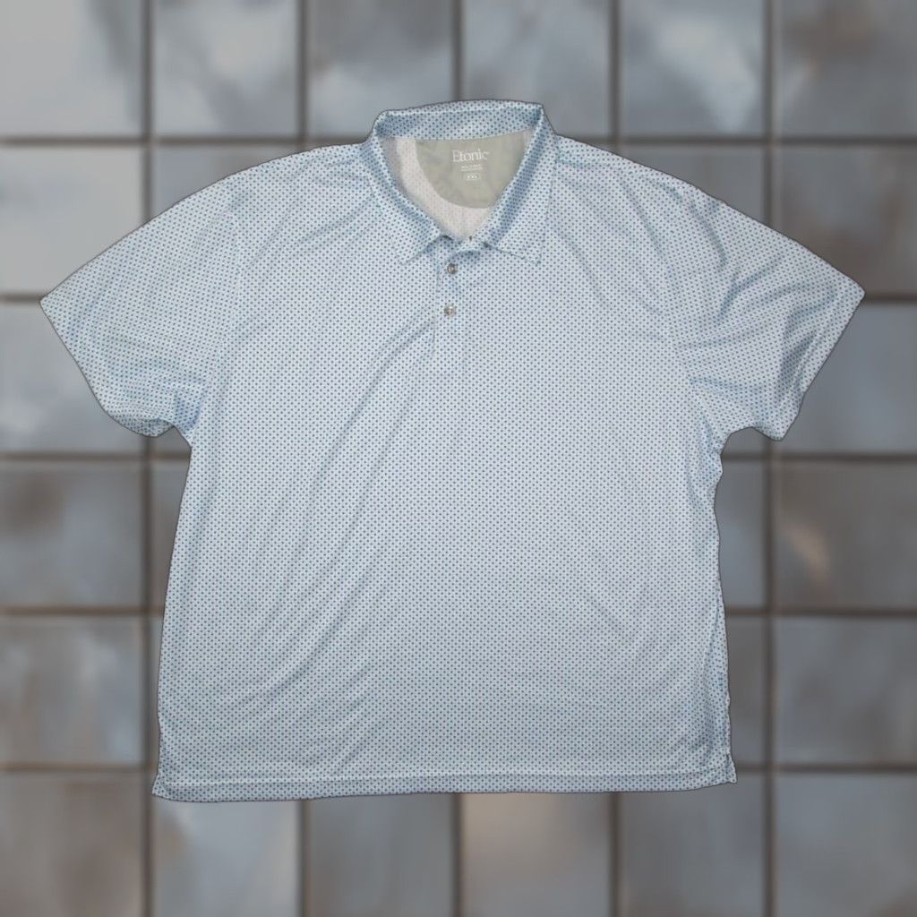 Vintage Etonic Polo 2XL Blue Golf Casual Performance Shirt Mens Size US XXL / EU 58 / 5 - 1 Thumbnail