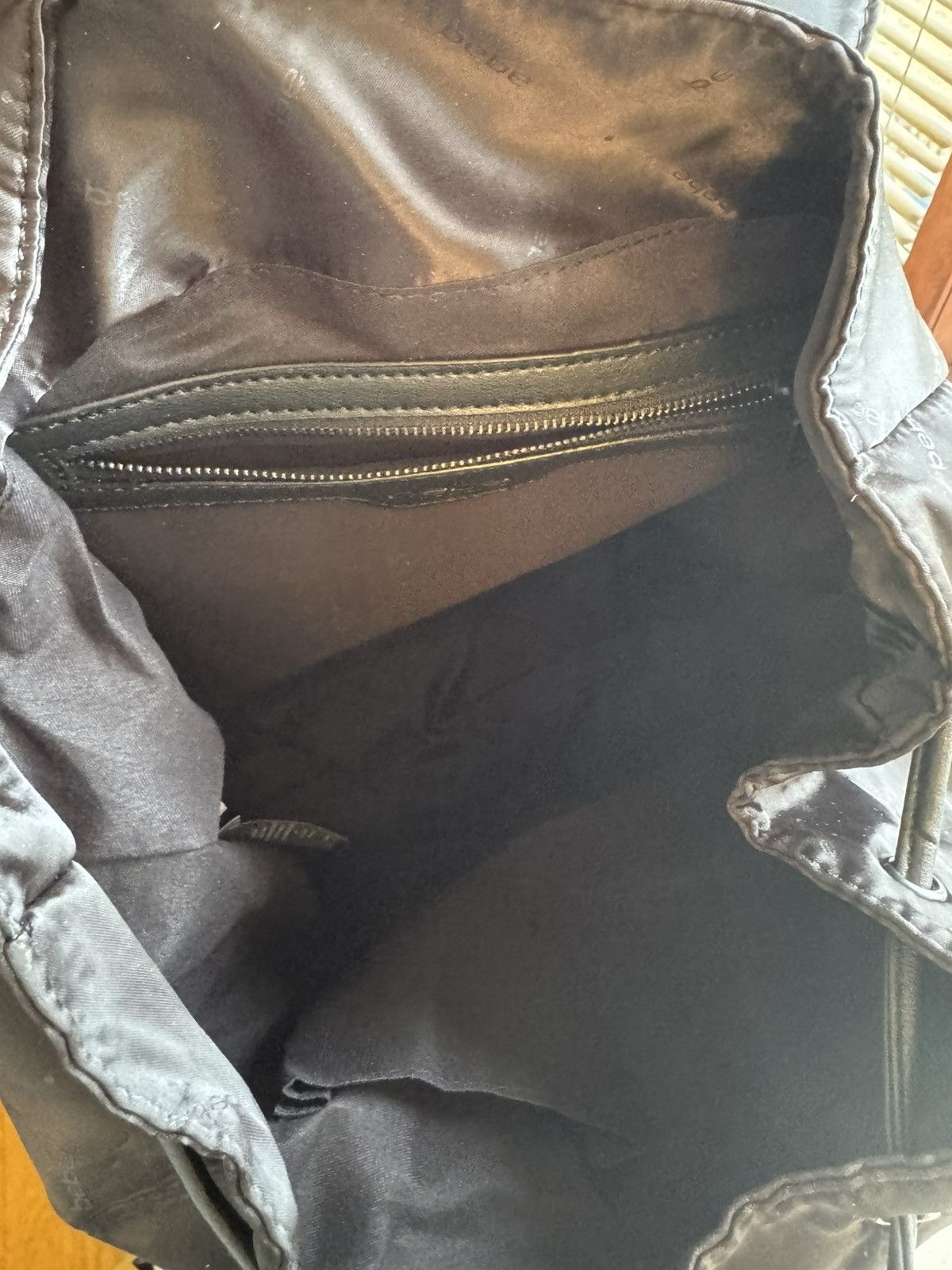 Bebe BEBE ICON Black Nylon Flap Backpack NWT $78 Size ONE SIZE - 9 Thumbnail