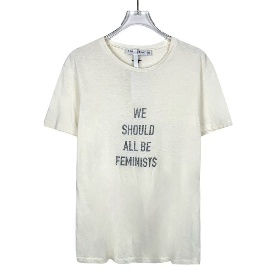 Dior Dior Logo Print Beige Crewneck T-Shirt (Size L) Size US L / EU 52-54 / 3 - 1 Thumbnail