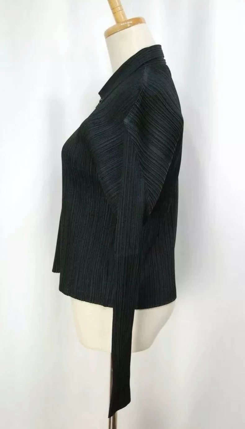Issey Miyake issey miyake size：4 Fly-shoulder zipper cardigan 2506-Nexta Size XXS / US 00 / IT 34 - 2 Thumbnail