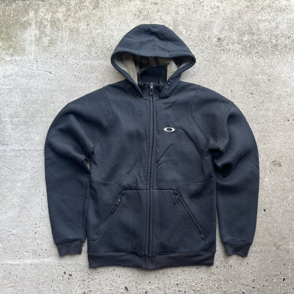 Japanese Brand × Oakley Oakley Technical zip hoodie black Sweatshirt neoprene Size US S / EU 44-46 / 1 - 1 Thumbnail