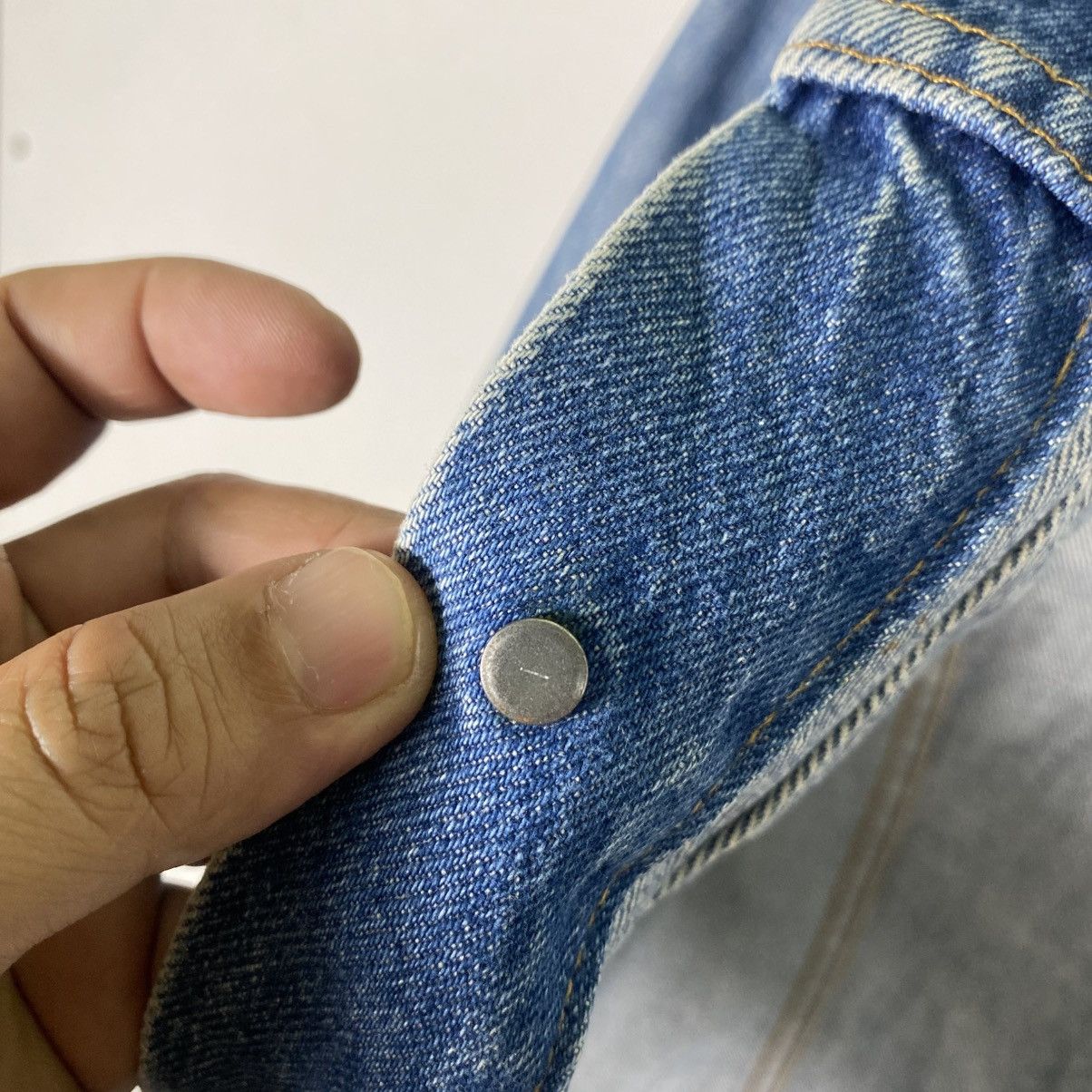 Levi's × Levi's Vintage Clothing × Vintage Vintage Levis Denim Truckers Jacket 70505-0217 Size US S / EU 44-46 / 1 - 15 Thumbnail