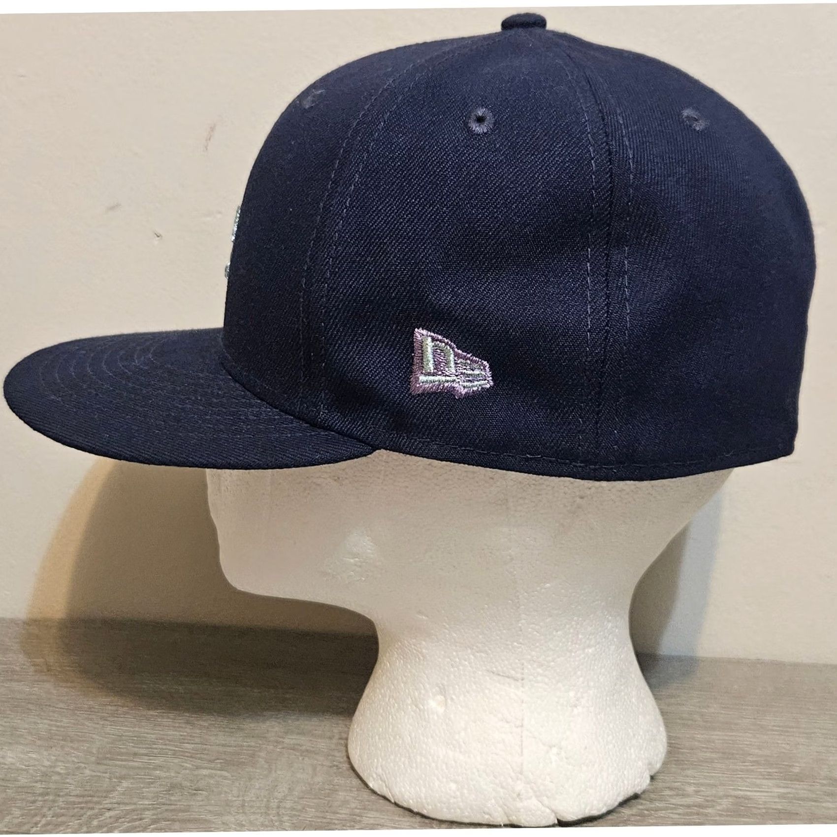 New Era New Era Los Angeles Dodgers Stadium Patch Hat Size 7 Navy Blue Mens 40th Anniversary Size ONE SIZE - 3 Thumbnail