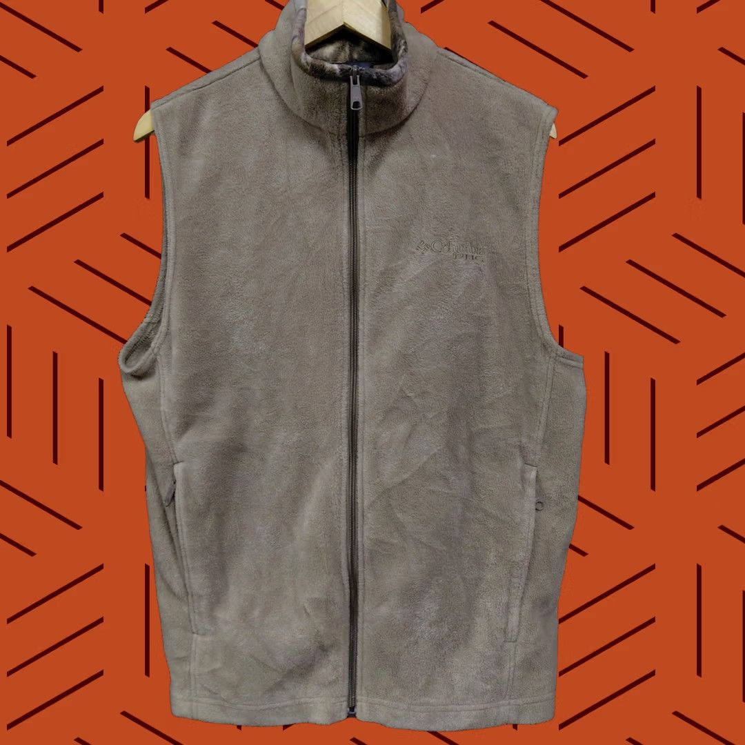 Vintage Columbia PHG Fleece Vest Gray Solid Size M Mens Size US M / EU 48-50 / 2 - 1 Thumbnail