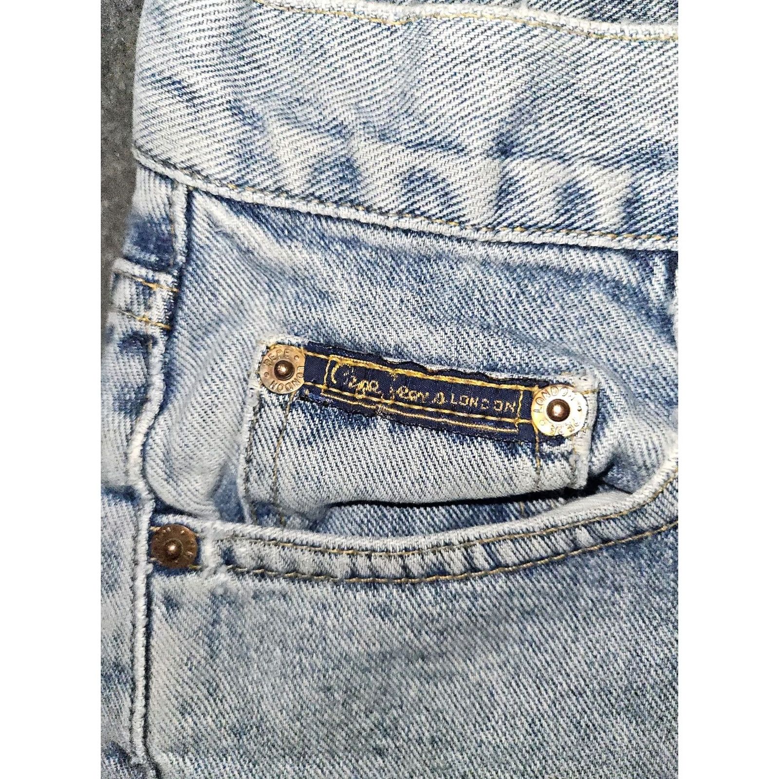 Pepe Jeans VINTAGE Pepe Jeans Shorts Womens 26 Denim High Rise Embroidered 90s USA Size 26" / US 2 / IT 38 - 7 Thumbnail