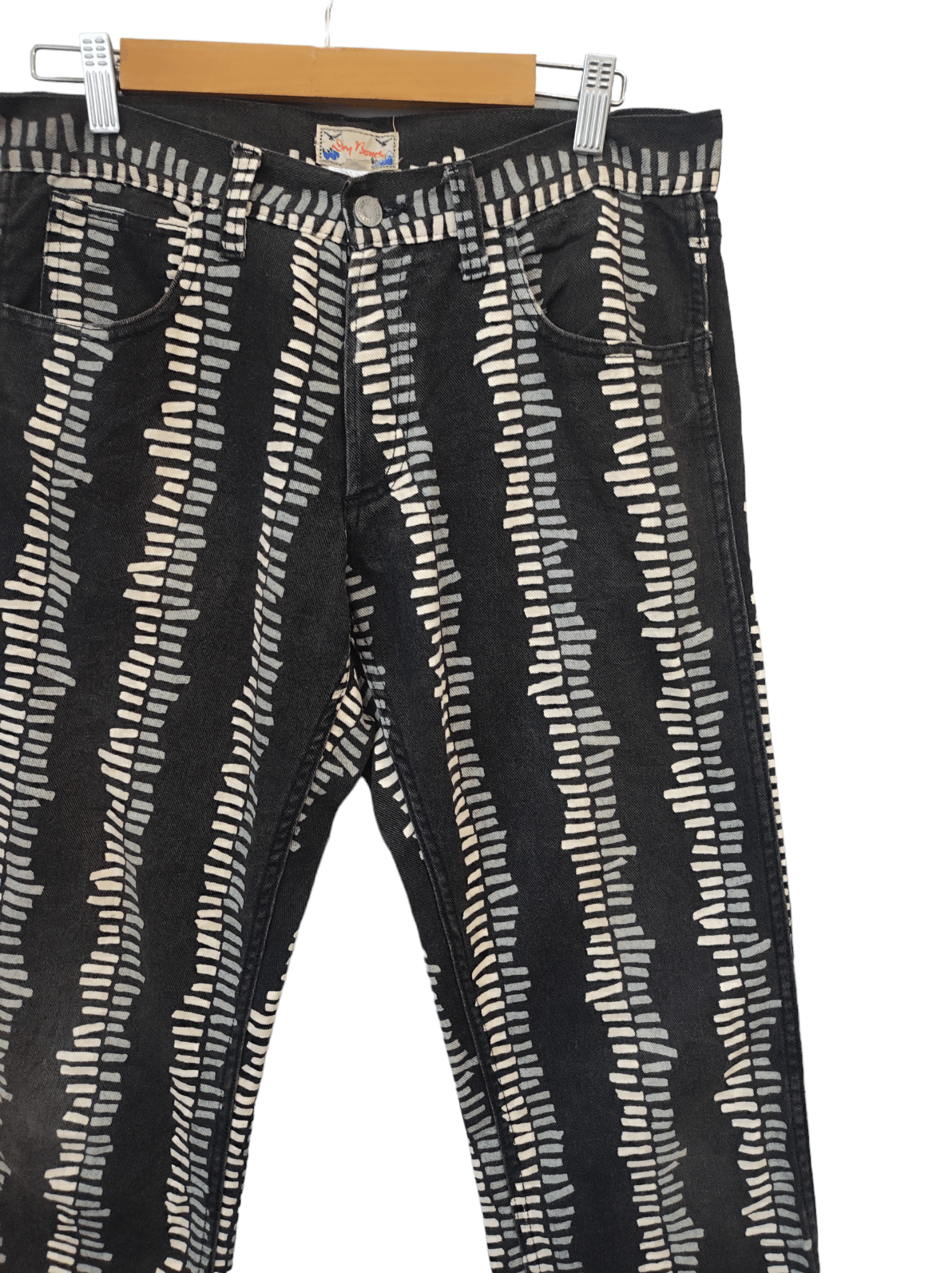 Dry Bones × Japanese Brand Dry bones straight cut Vertical chips motorcycle cafe racer Size US 32 / EU 48 - 6 Thumbnail