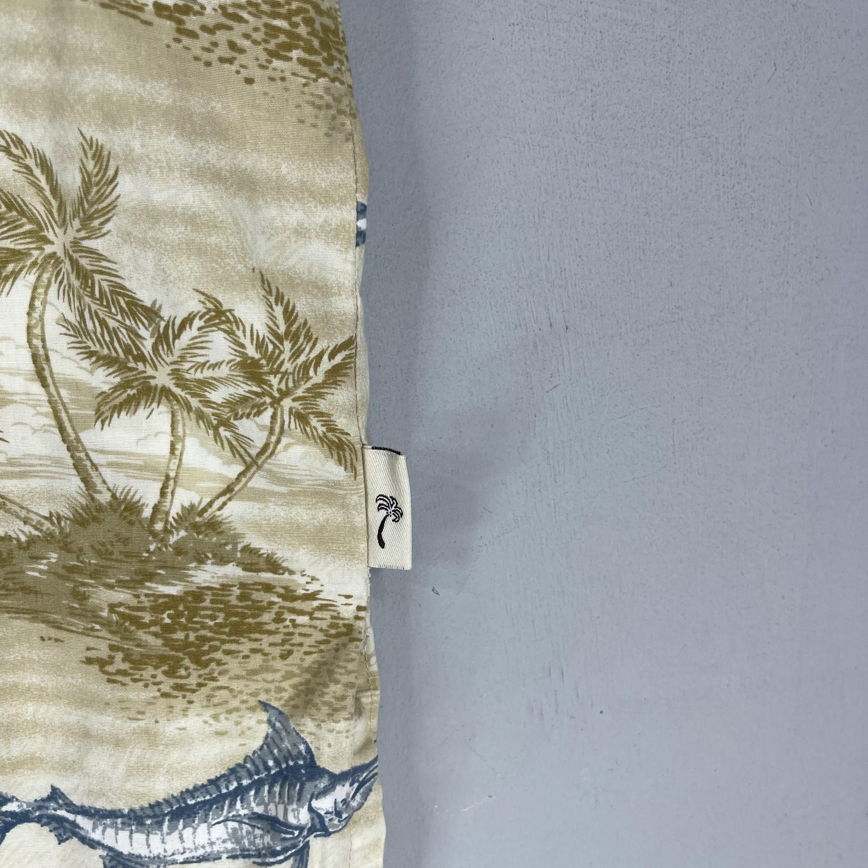 Japanese Brand × Vintage Vintage Hawaiian Aloha Tropical Marlin Fish Printed Shirt Size US L / EU 52-54 / 3 - 6 Thumbnail