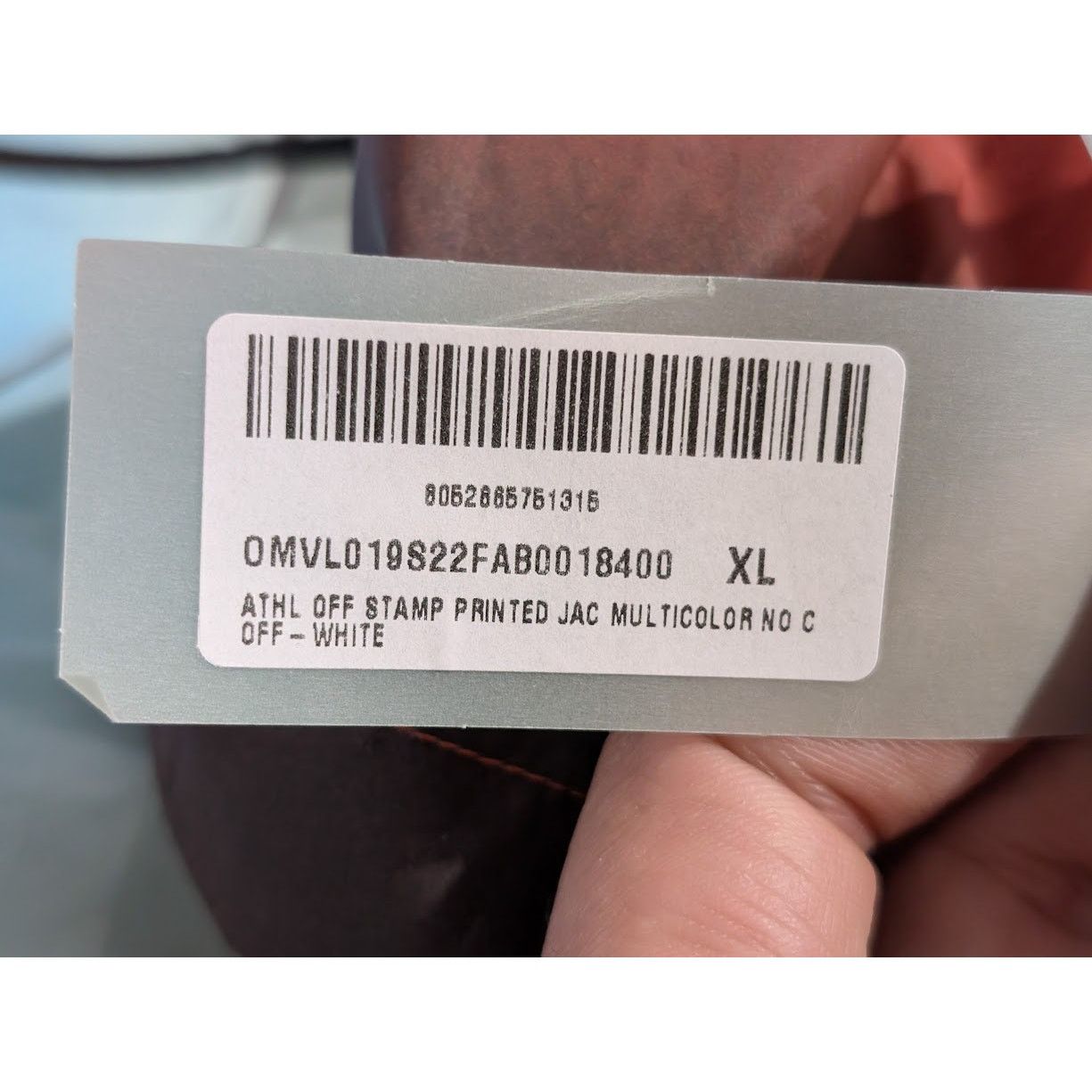 Off-White o1rshd1 ATHL Off Stamp Printed Jacket in Multicolor Size US XL / EU 56 / 4 - 17 Thumbnail