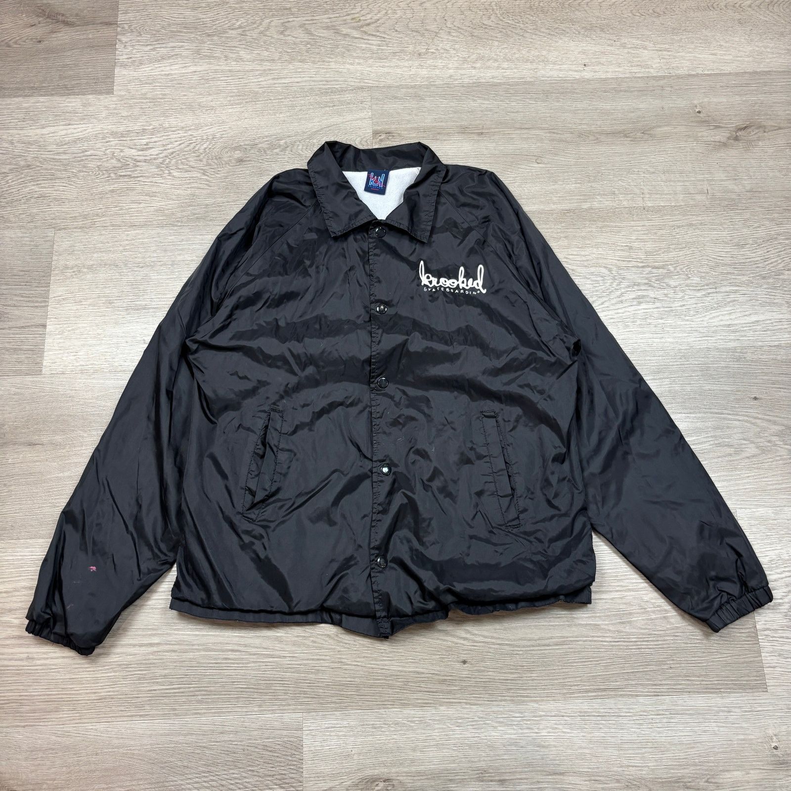 Krooked Krooked Skateboarding Gonz Skull Windbreaker Jacket Men's M Size US M / EU 48-50 / 2 - 2 Thumbnail