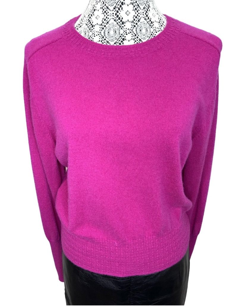 Other 100% cashmere Martha Stewart fuschia magenta sweater size s Size S / US 4 / IT 40 - 1 Thumbnail