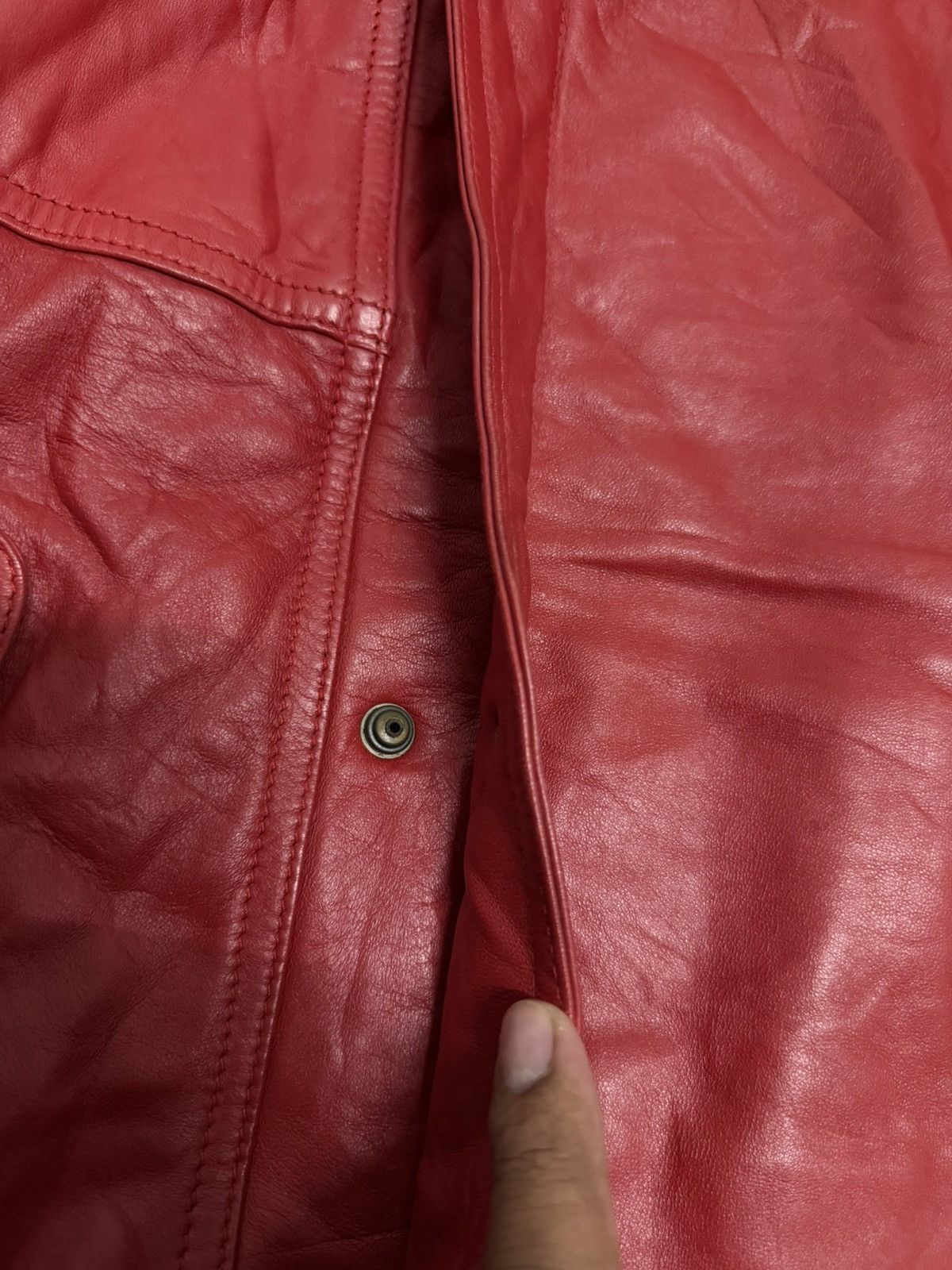 Hai Sporting Gear Rare Vintage Hai Sporting Gear Issey Miyake Leather Jacket Size US M / EU 48-50 / 2 - 13 Thumbnail