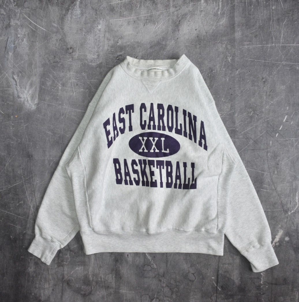 Vintage Vintage 90s East Carolina Basketball Sweatshirt (L) Size US L / EU 52-54 / 3 - 1 Thumbnail