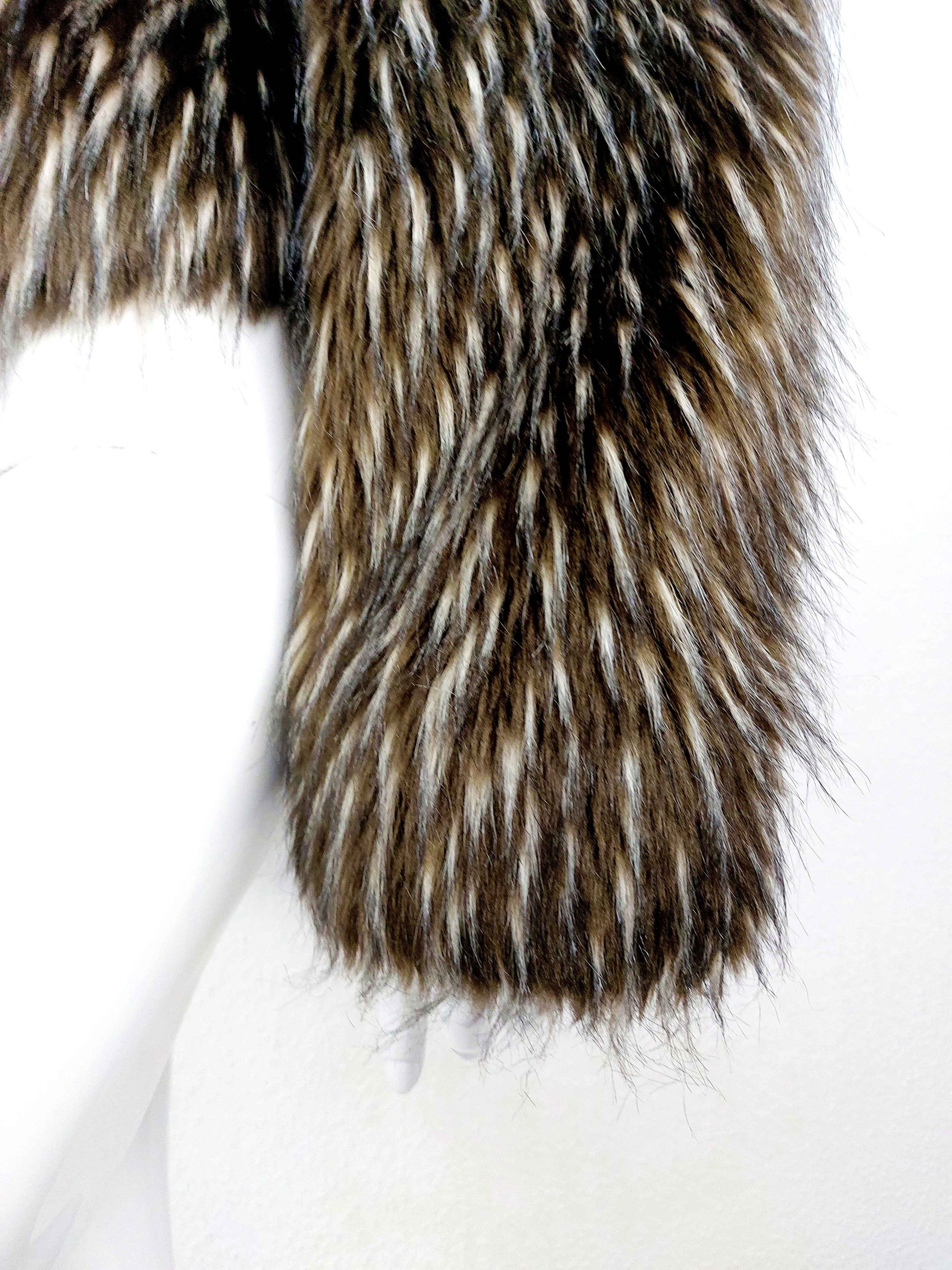 Dolce & Gabbana Miss Sixty Mohair Faux Fur Avant Garde Jacket Coat Size L / US 10 / IT 46 - 6 Thumbnail