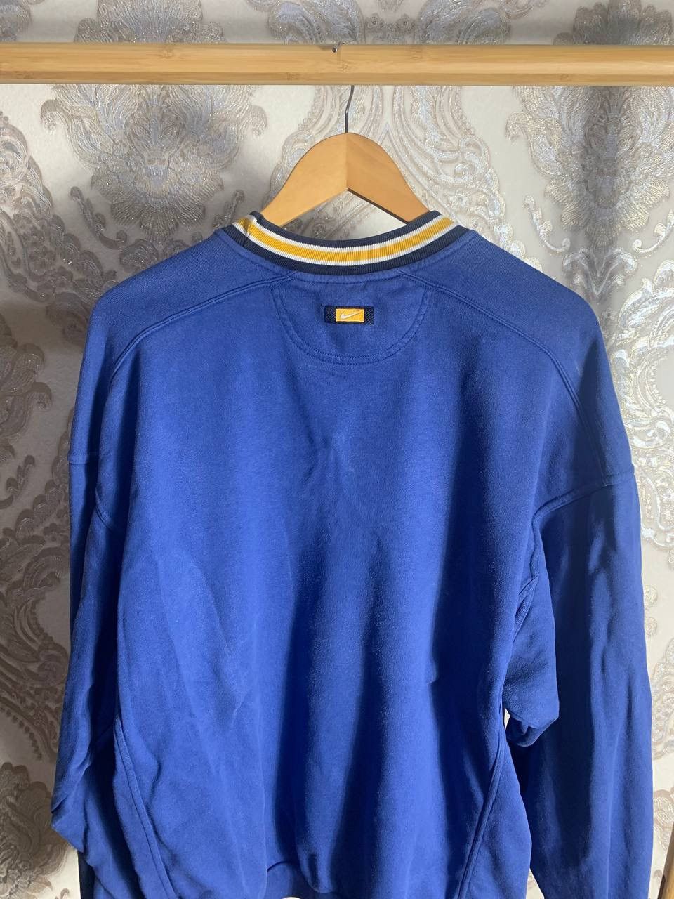 Nike × Vintage VERY RARE NIKE BIG LOGO SWOOSH SWEATSHIRT DRILL 90s Y2K SK8 Size US XL / EU 56 / 4 - 7 Thumbnail