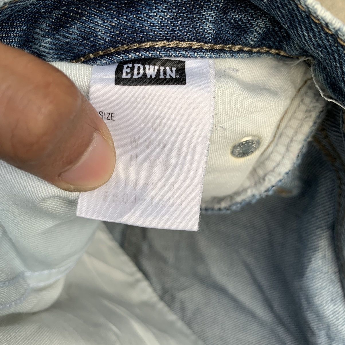 Edwin Vintage Edwin 402 Japan Distressed Denim Jeans W29 Size US 29 - 16 Thumbnail