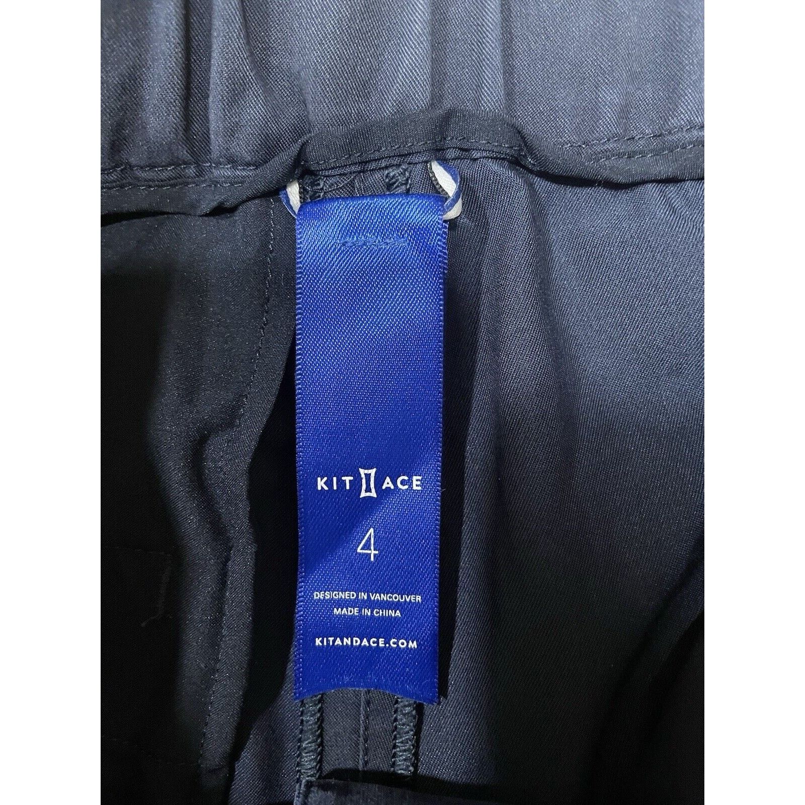 Kit and Ace Kit and Ace SUBLIME Trouser High Waisted Wide Leg Navy Size 27" / US 4 / IT 40 - 7 Thumbnail
