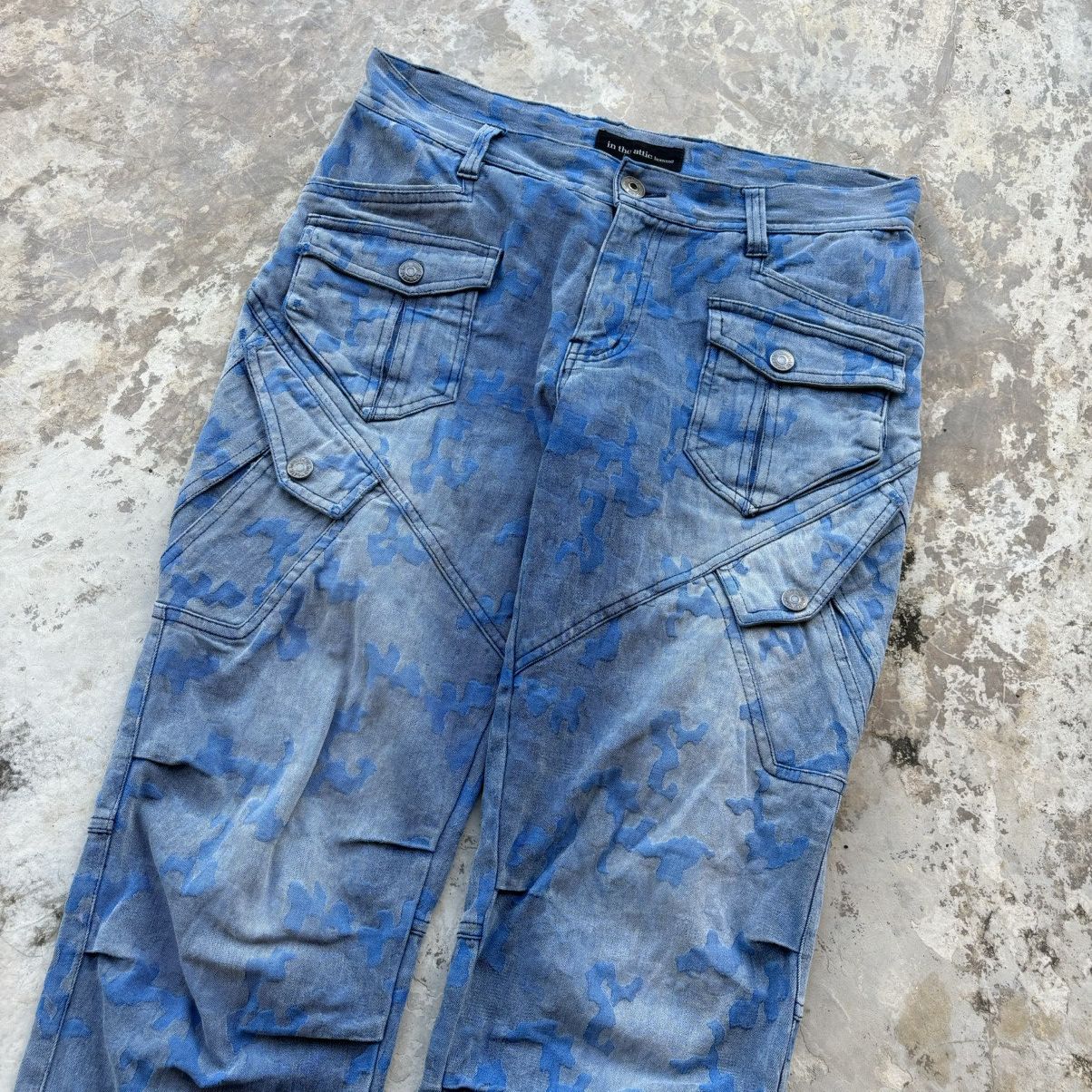 In The Attic Vintage In The Attic Double Waist Karakuri Baggy Jeans Size US 34 / EU 50 - 4 Thumbnail