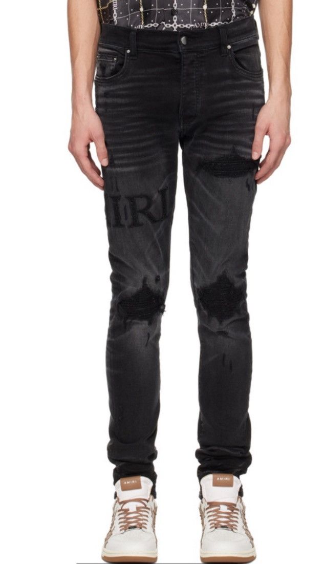 Amiri Amiri boucle logo mx1 jeans Size US 34 / EU 50 - 1 Thumbnail