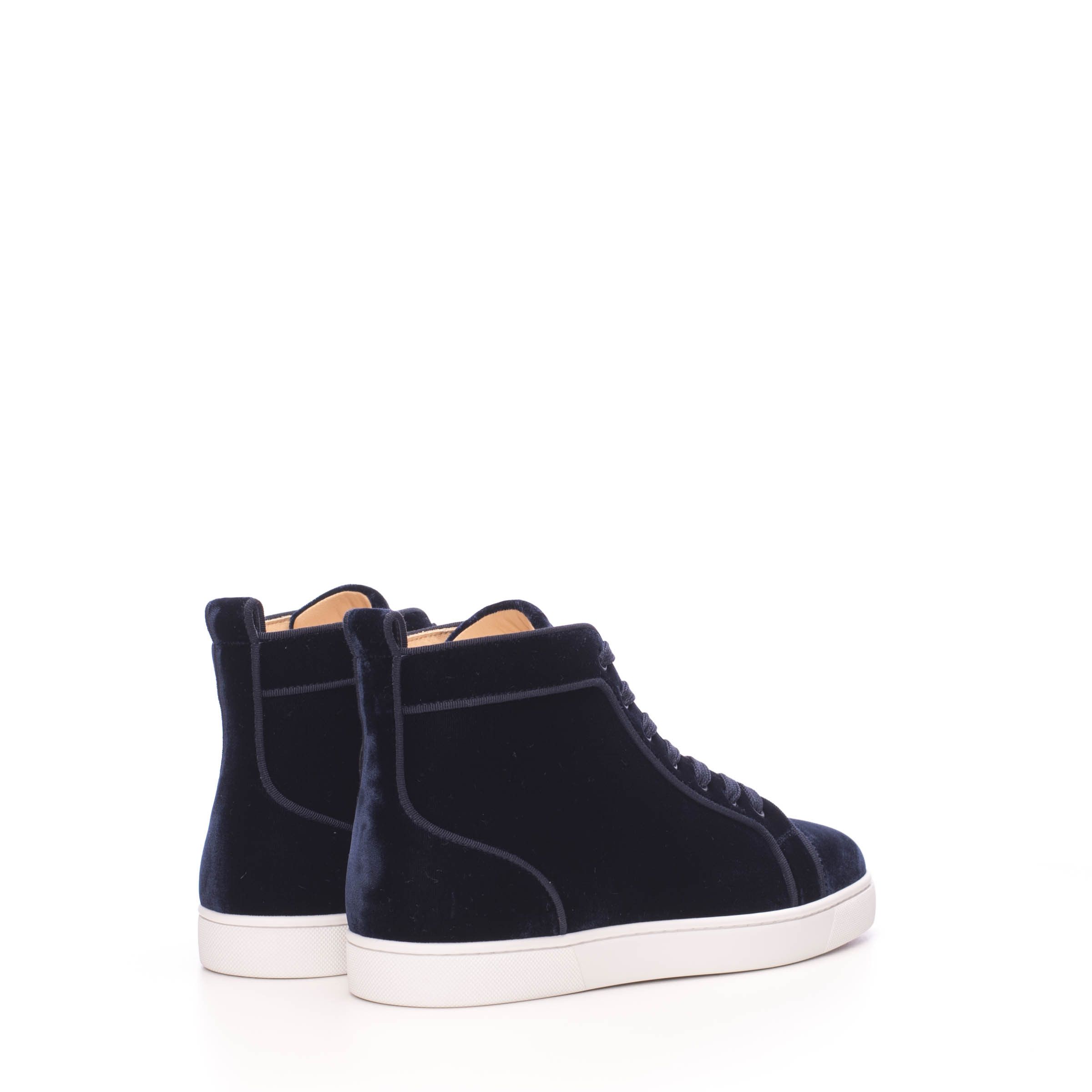 Christian Louboutin Hightop Sneakers Louis Orlato Velvet Size US 6.5 / EU 39-40 - 7 Thumbnail
