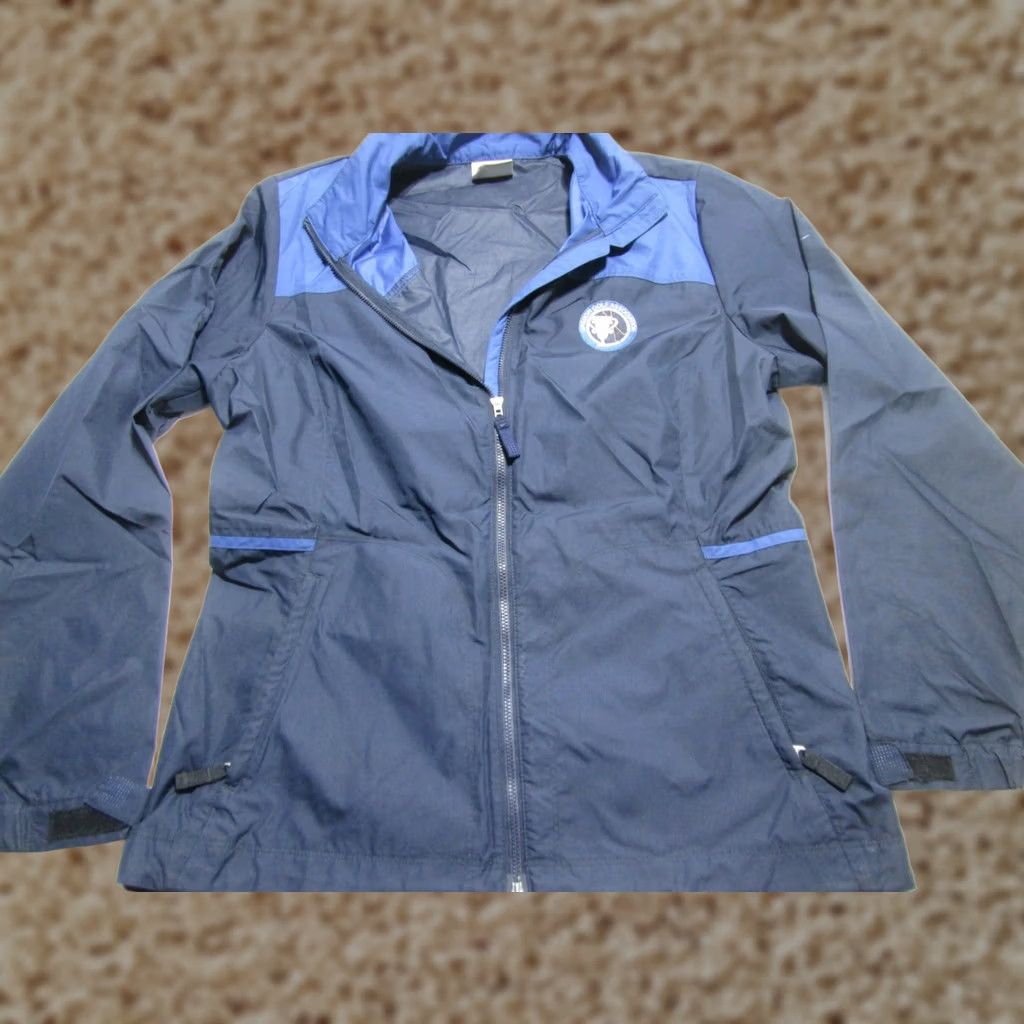 Nike Nike Womens Windbreaker Jacket M Navy Zip Pockets Solid Outerwear Golf Size M / US 6-8 / IT 42-44 - 1 Thumbnail