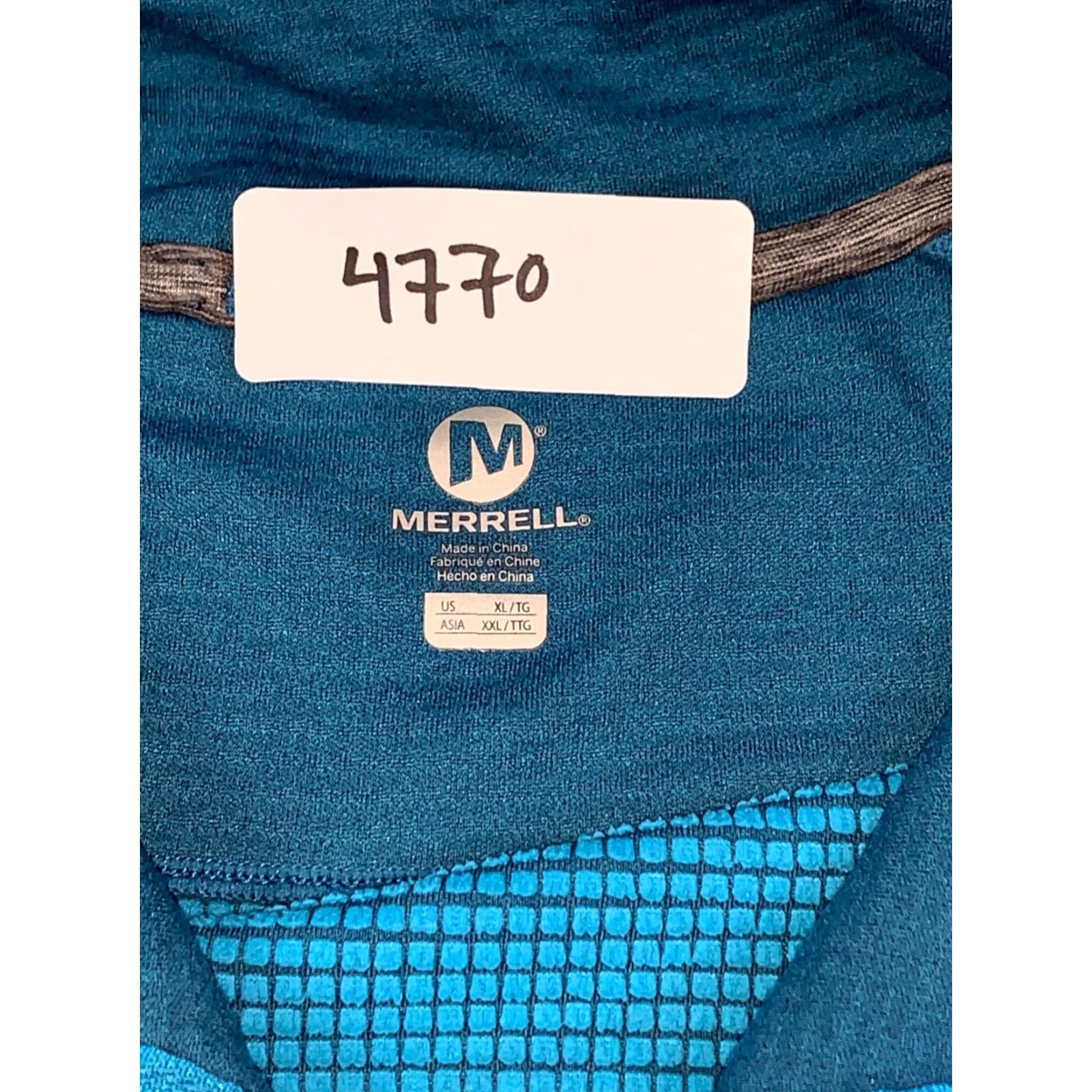 Merrell Merrell Sweatshirt XL Blue 1/2 Zip Pullover Unisex Adults Knit Lightweight Polyester Soft Size US XL / EU 56 / 4 - 3 Thumbnail